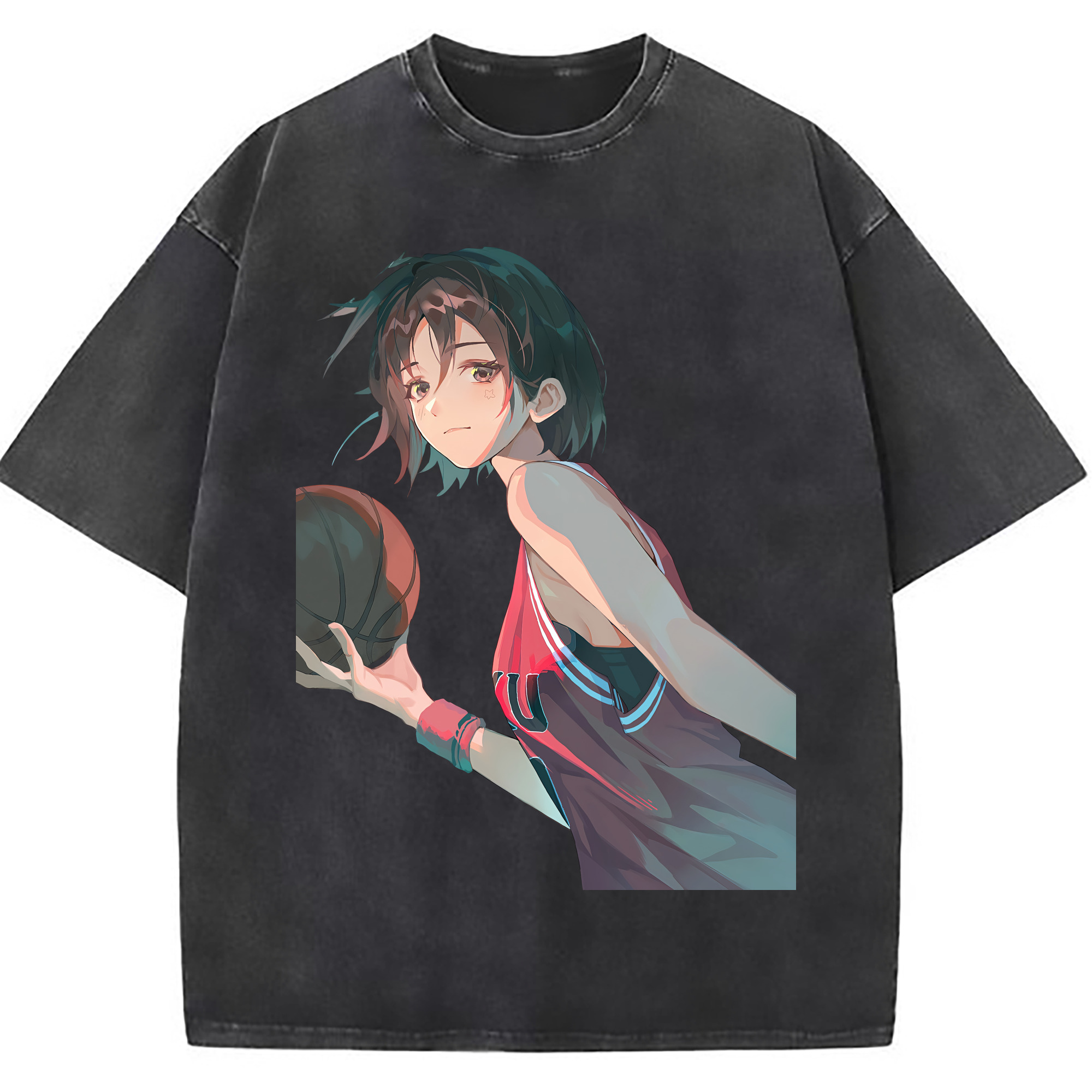 （画像用） SLAM DUNK／スラムダンク 綿100% ヴィンテージ風 半袖Tシャツ（フロントプリント）