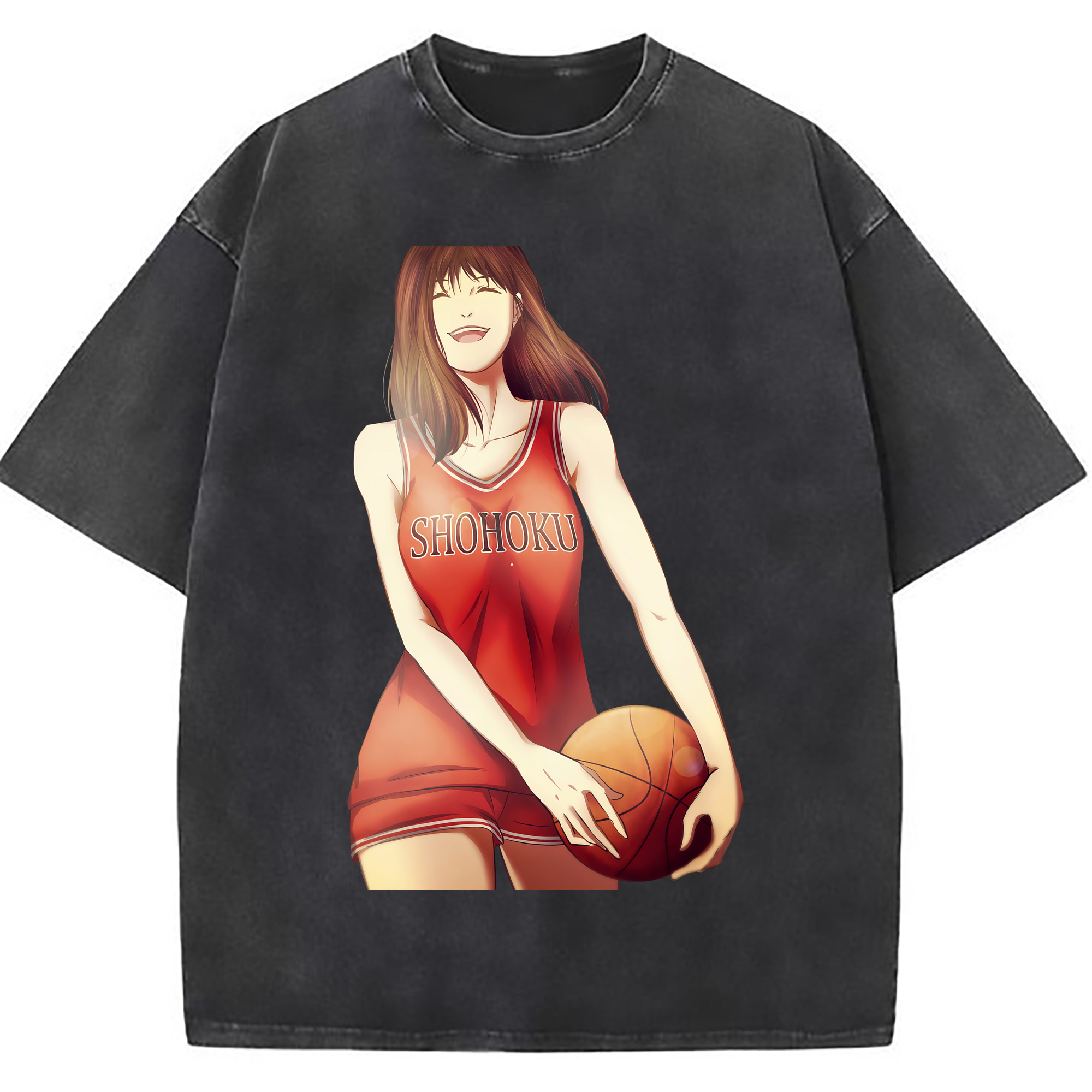 （画像用） SLAM DUNK／スラムダンク 綿100% ヴィンテージ風 半袖Tシャツ（フロントプリント）