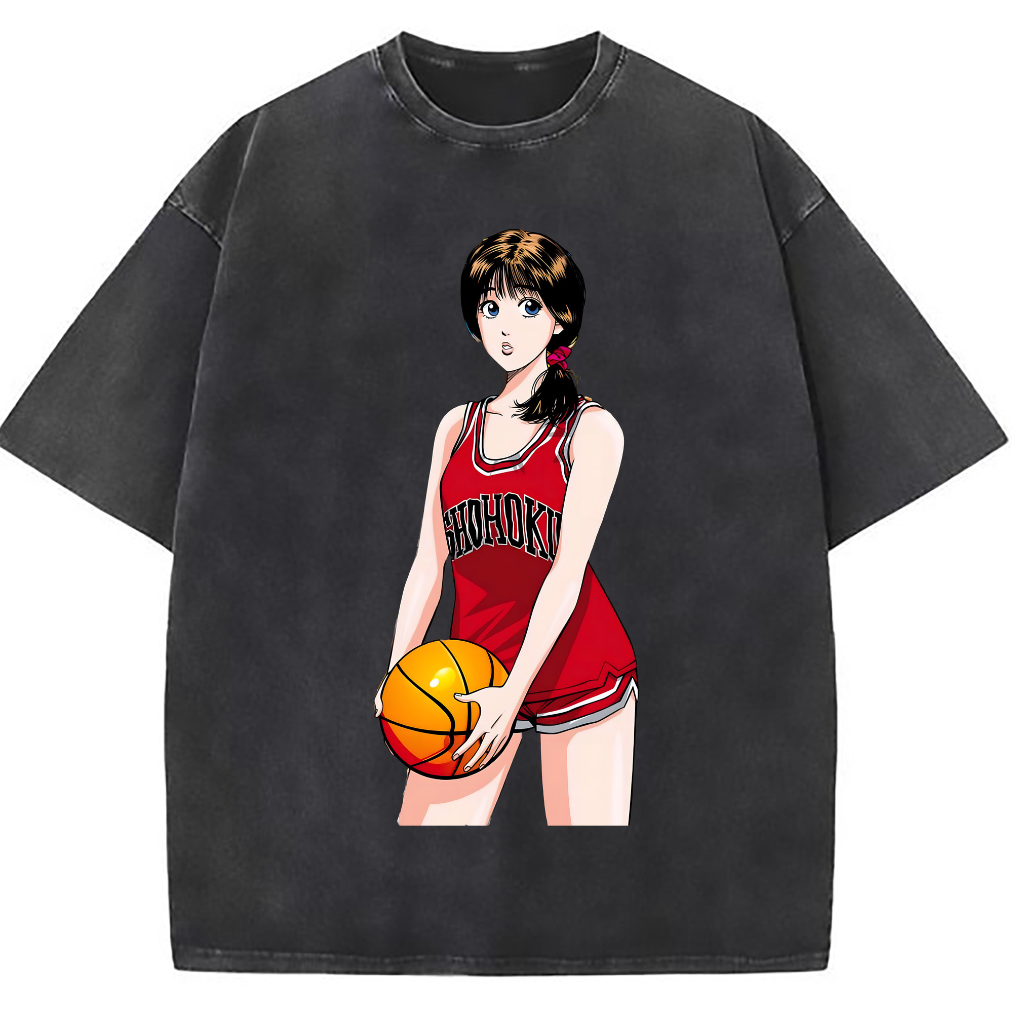 （画像用） SLAM DUNK／スラムダンク 綿100% ヴィンテージ風 半袖Tシャツ（フロントプリント）