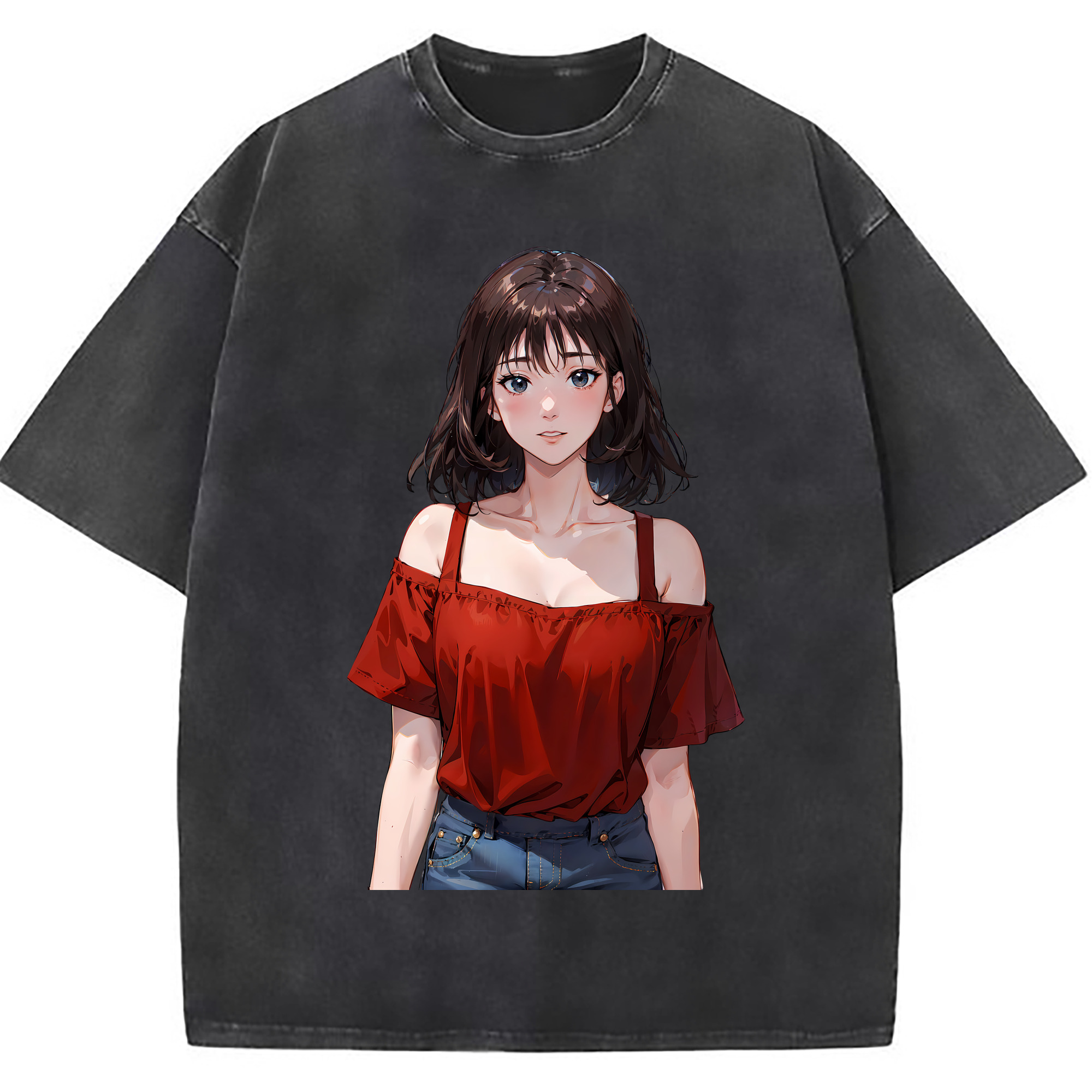 （画像用） SLAM DUNK／スラムダンク 綿100% ヴィンテージ風 半袖Tシャツ（フロントプリント）