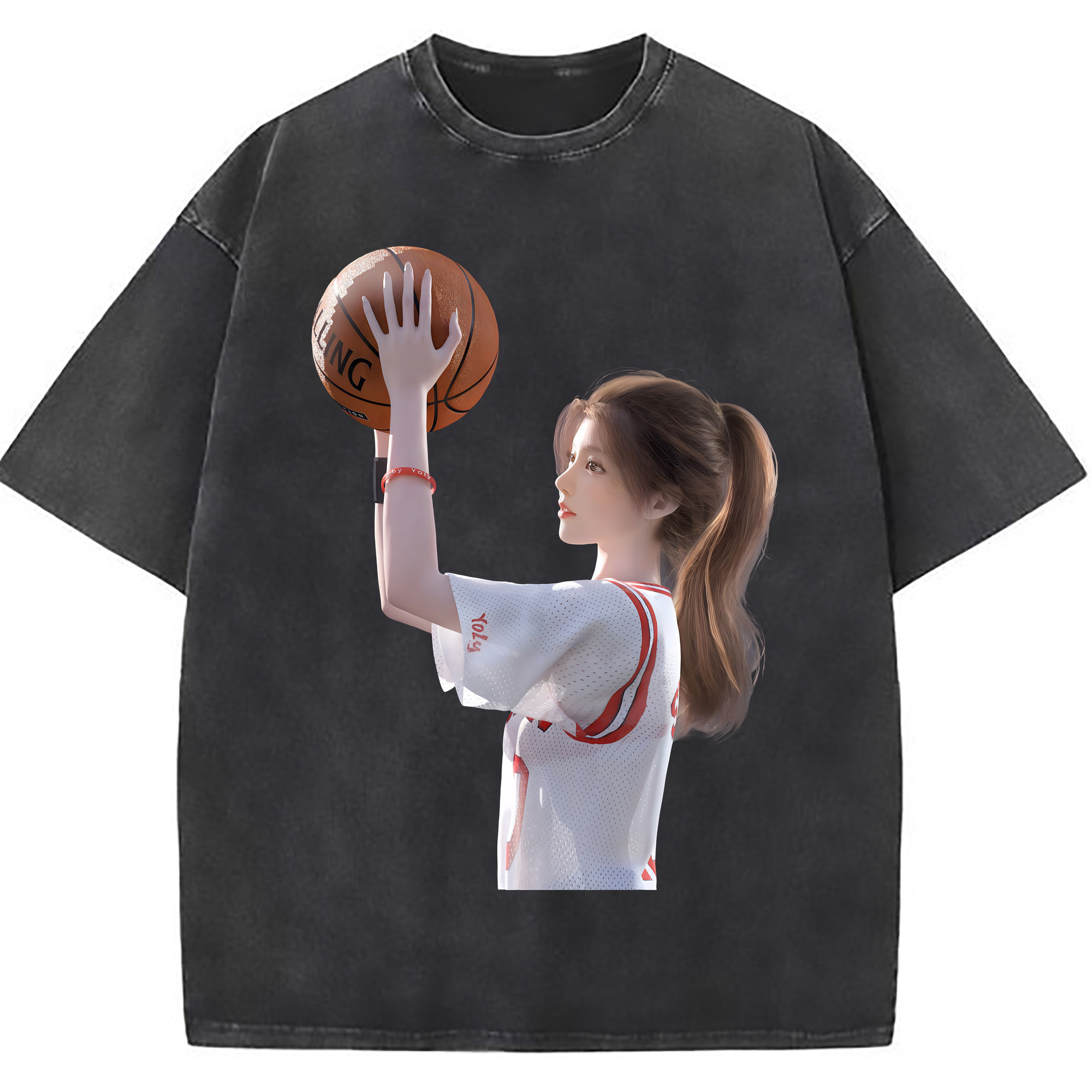 （画像用） SLAM DUNK／スラムダンク 綿100% ヴィンテージ風 半袖Tシャツ（フロントプリント）