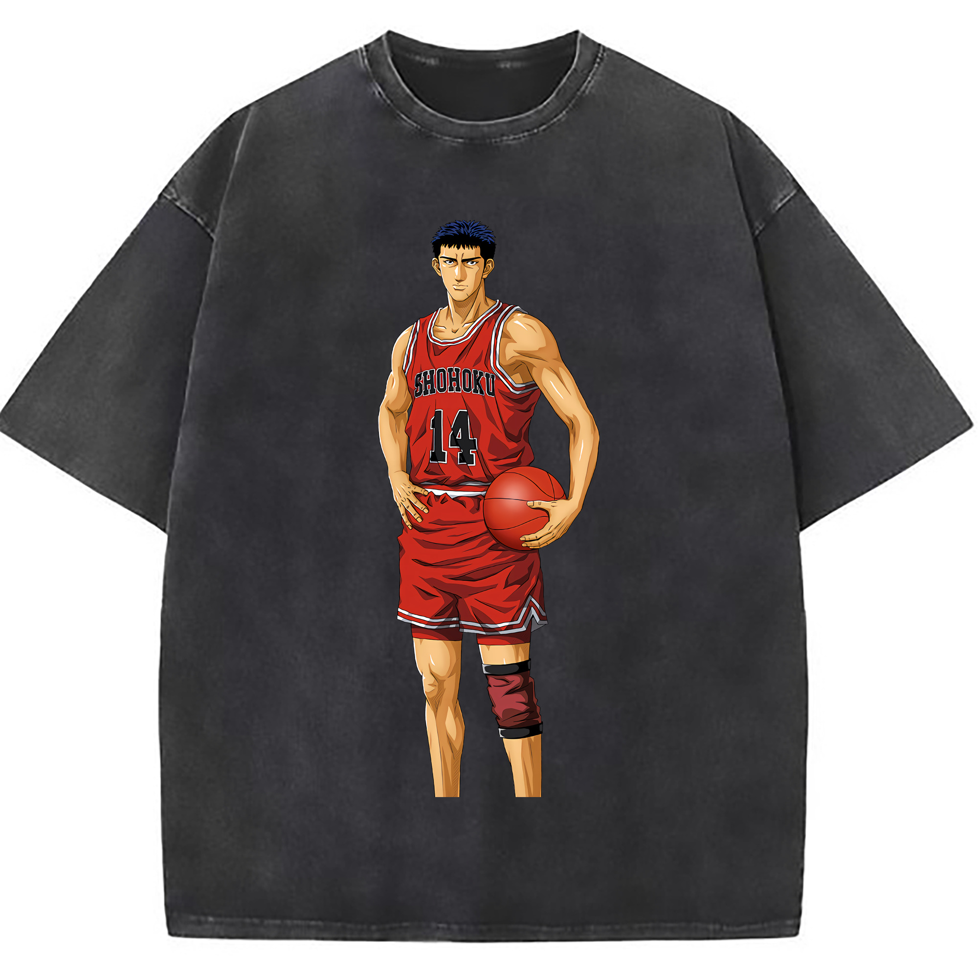 （画像用） SLAM DUNK／スラムダンク 綿100% ヴィンテージ風 半袖Tシャツ（フロントプリント）