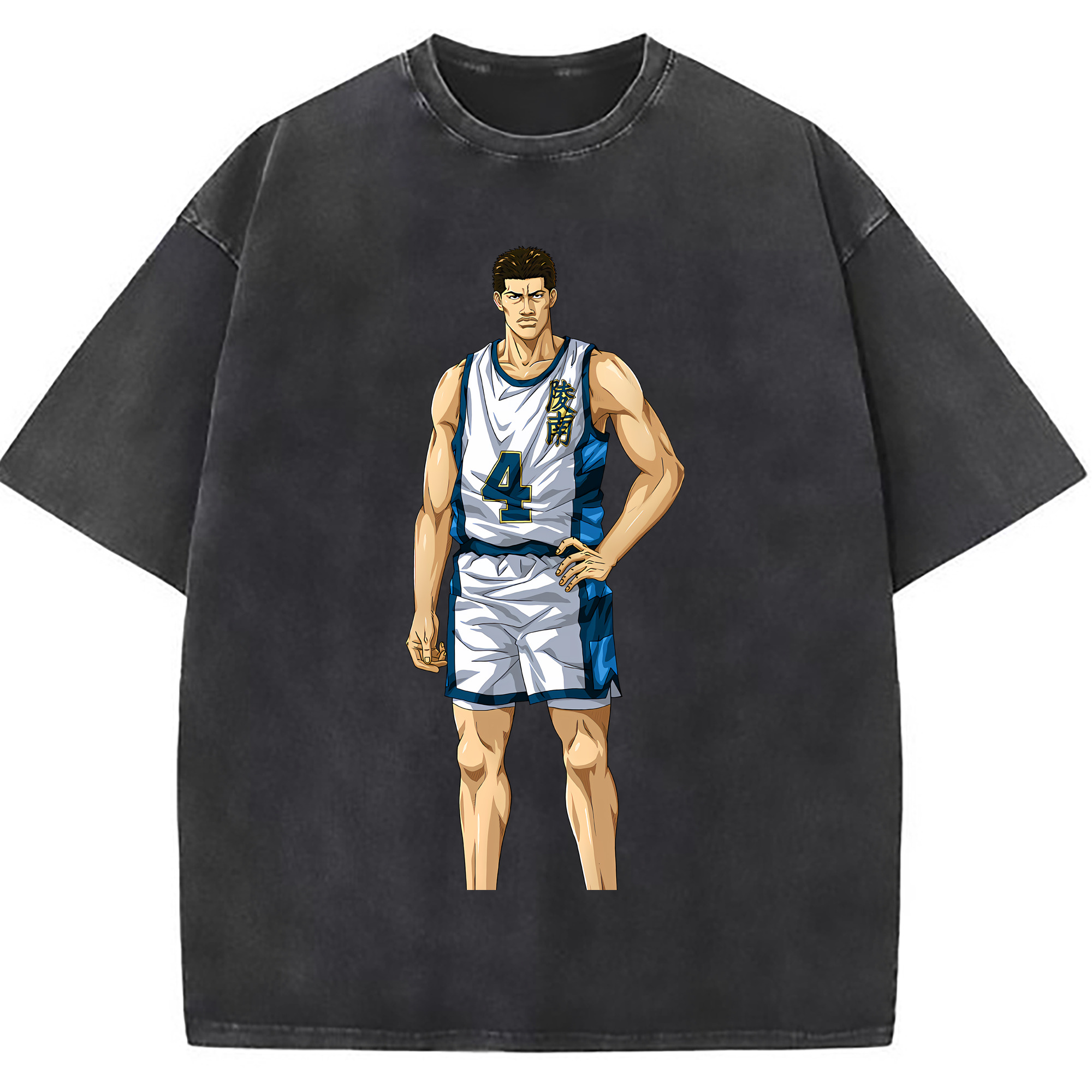 （画像用） SLAM DUNK／スラムダンク 綿100% ヴィンテージ風 半袖Tシャツ（フロントプリント）