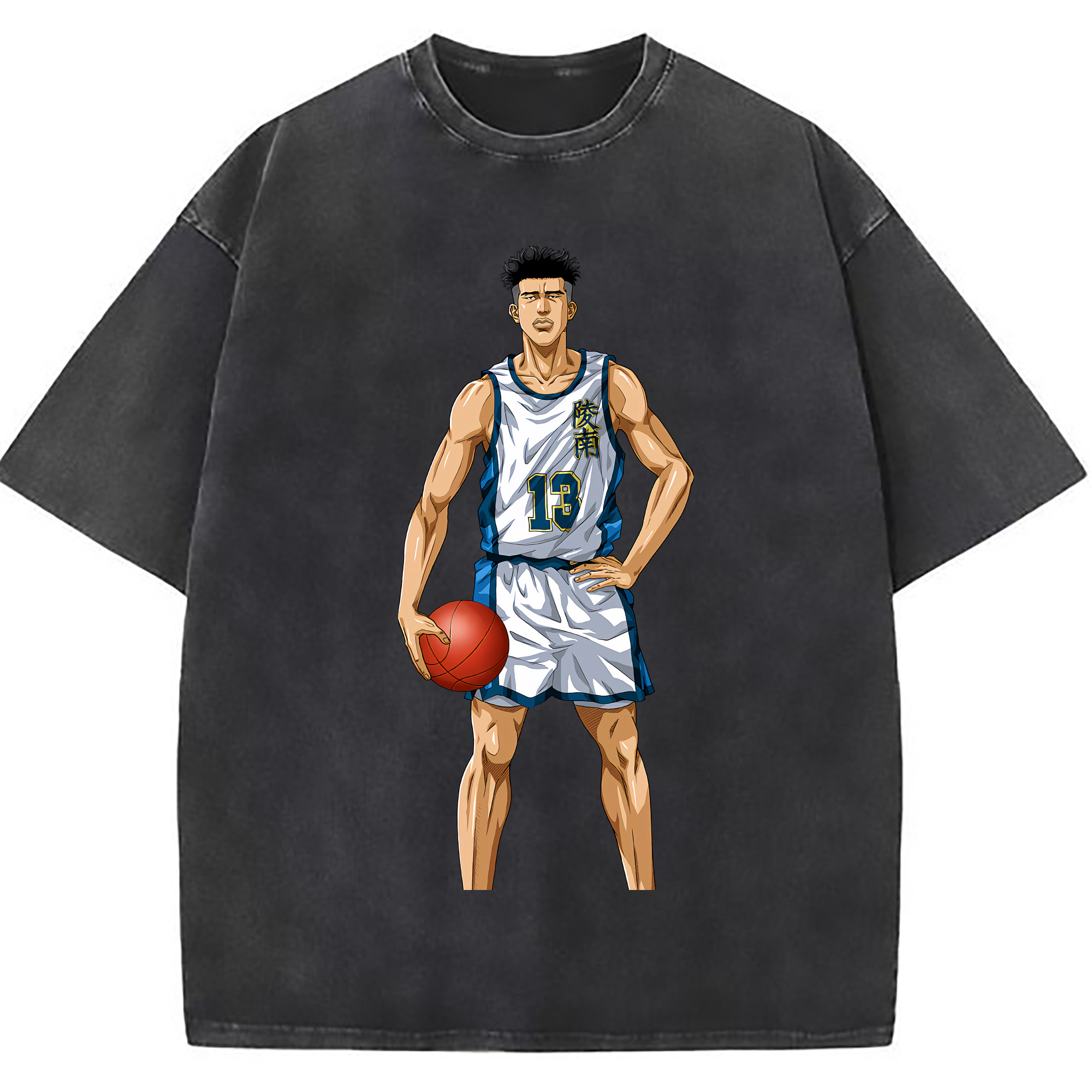 （画像用） SLAM DUNK／スラムダンク 綿100% ヴィンテージ風 半袖Tシャツ（フロントプリント）