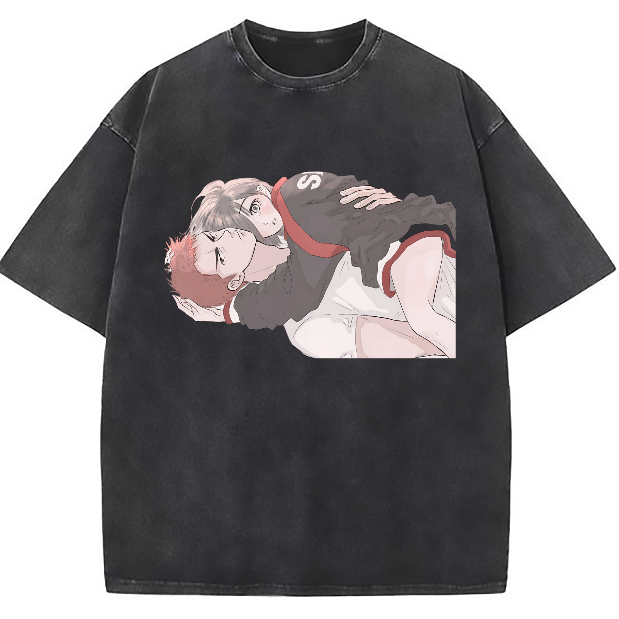 （画像用） SLAM DUNK／スラムダンク 綿100% ヴィンテージ風 半袖Tシャツ（フロントプリント）