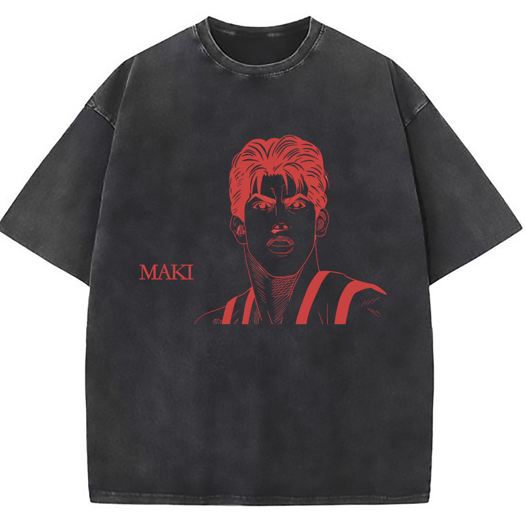 （画像用） SLAM DUNK／スラムダンク 綿100% ヴィンテージ風 半袖Tシャツ（フロントプリント）