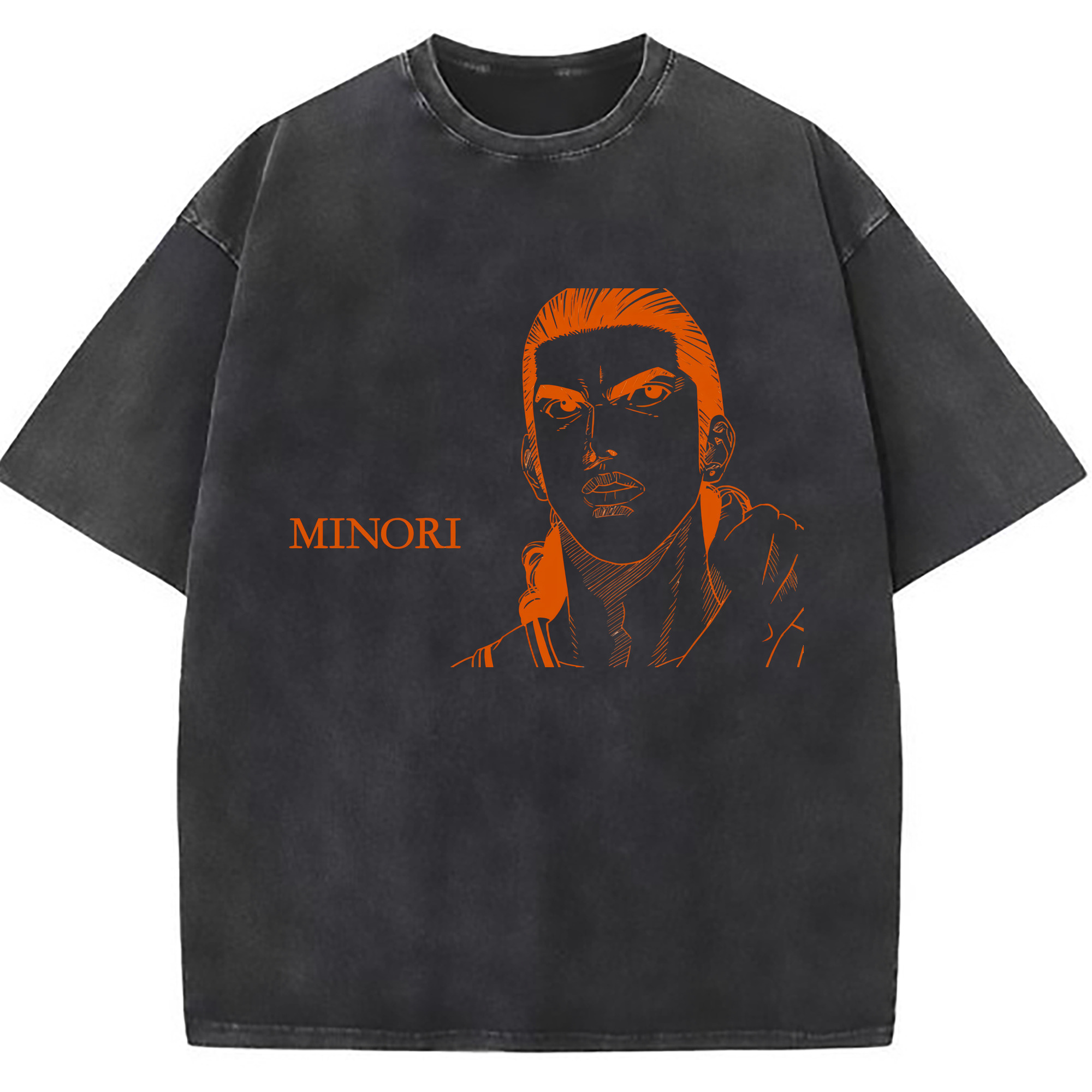 （画像用） SLAM DUNK／スラムダンク 綿100% ヴィンテージ風 半袖Tシャツ（フロントプリント）