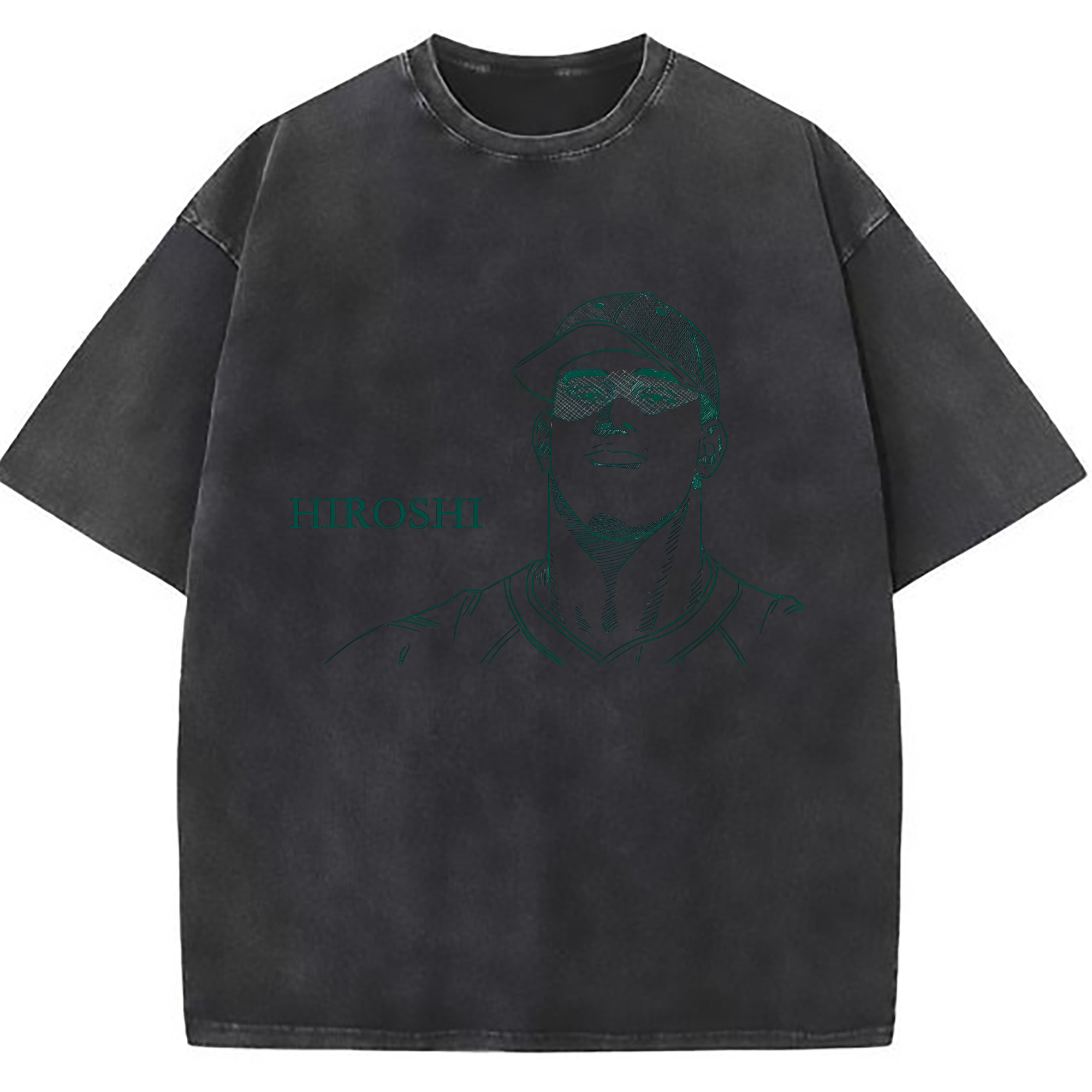 （画像用） SLAM DUNK／スラムダンク 綿100% ヴィンテージ風 半袖Tシャツ（フロントプリント）