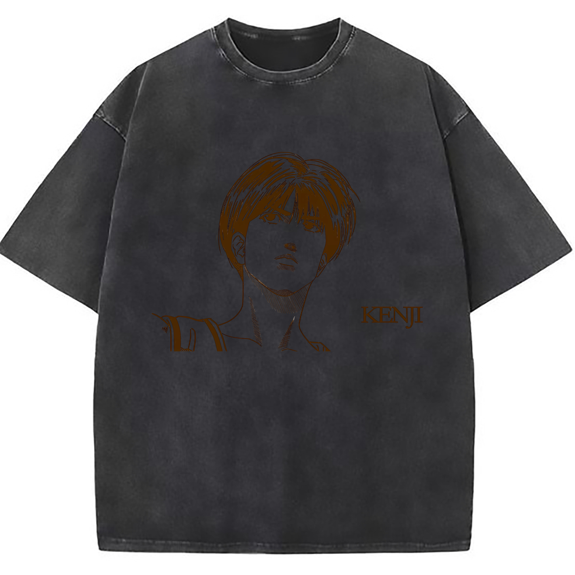 （画像用） SLAM DUNK／スラムダンク 綿100% ヴィンテージ風 半袖Tシャツ（フロントプリント）