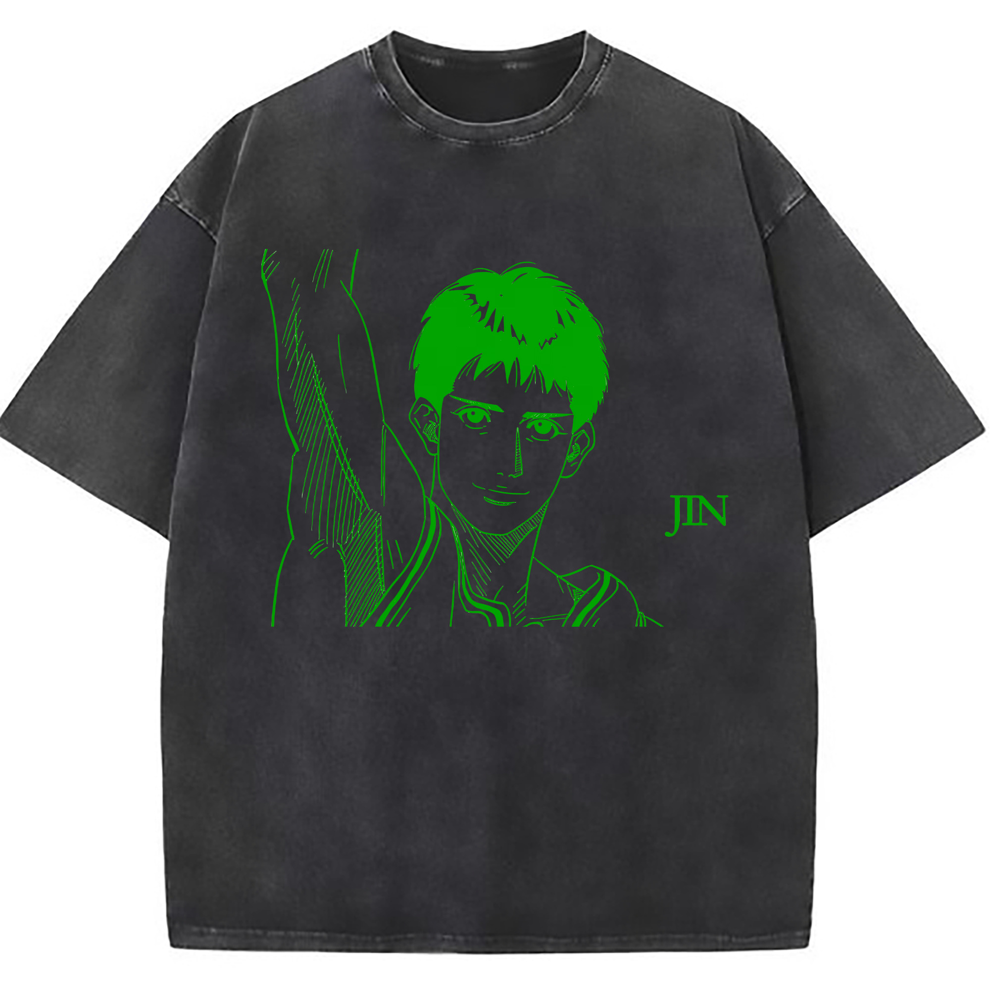 （画像用） SLAM DUNK／スラムダンク 綿100% ヴィンテージ風 半袖Tシャツ（フロントプリント）