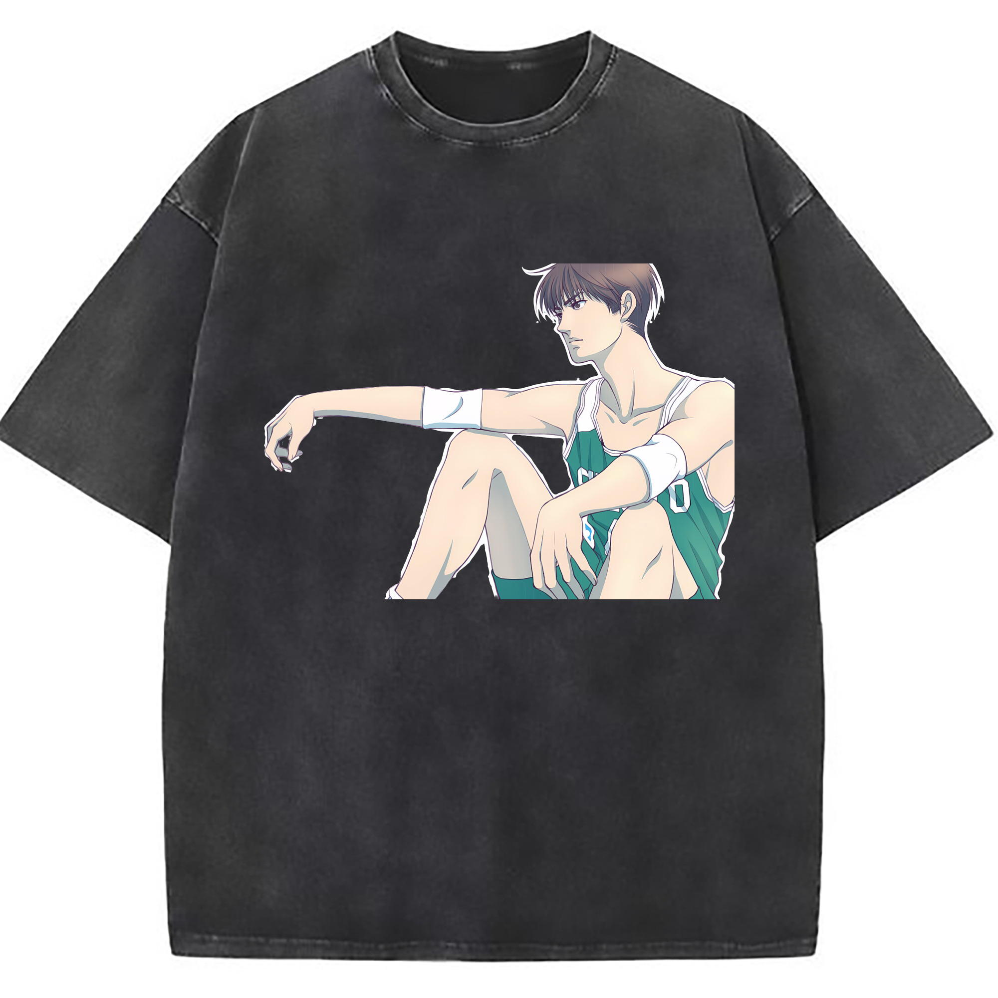 （画像用） SLAM DUNK／スラムダンク 綿100% ヴィンテージ風 半袖Tシャツ（フロントプリント）