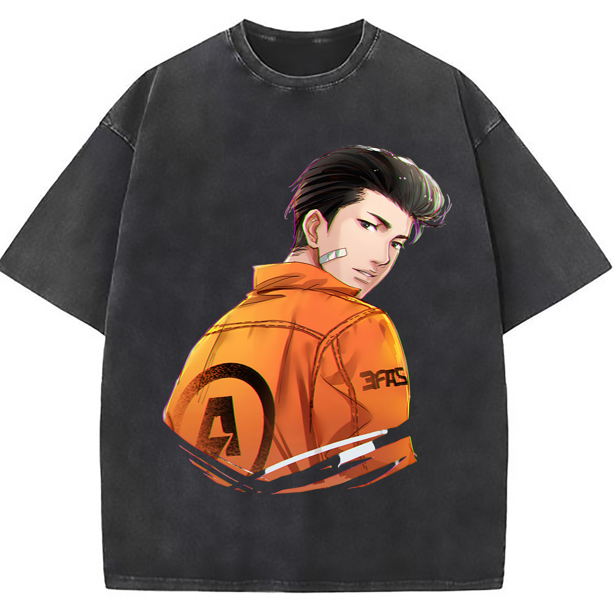 （画像用） SLAM DUNK／スラムダンク 綿100% ヴィンテージ風 半袖Tシャツ（フロントプリント）