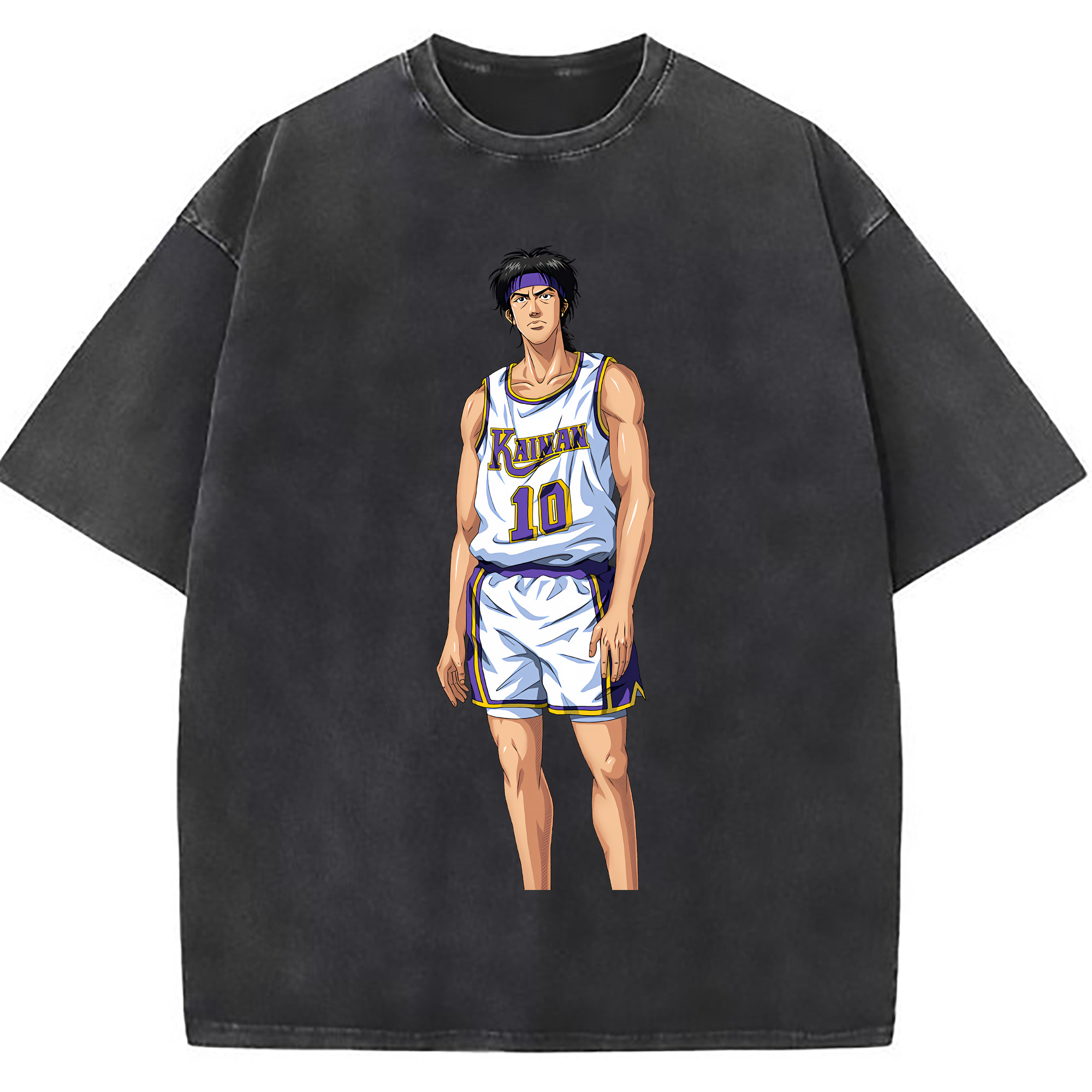 （画像用） SLAM DUNK／スラムダンク 綿100% ヴィンテージ風 半袖Tシャツ（フロントプリント）