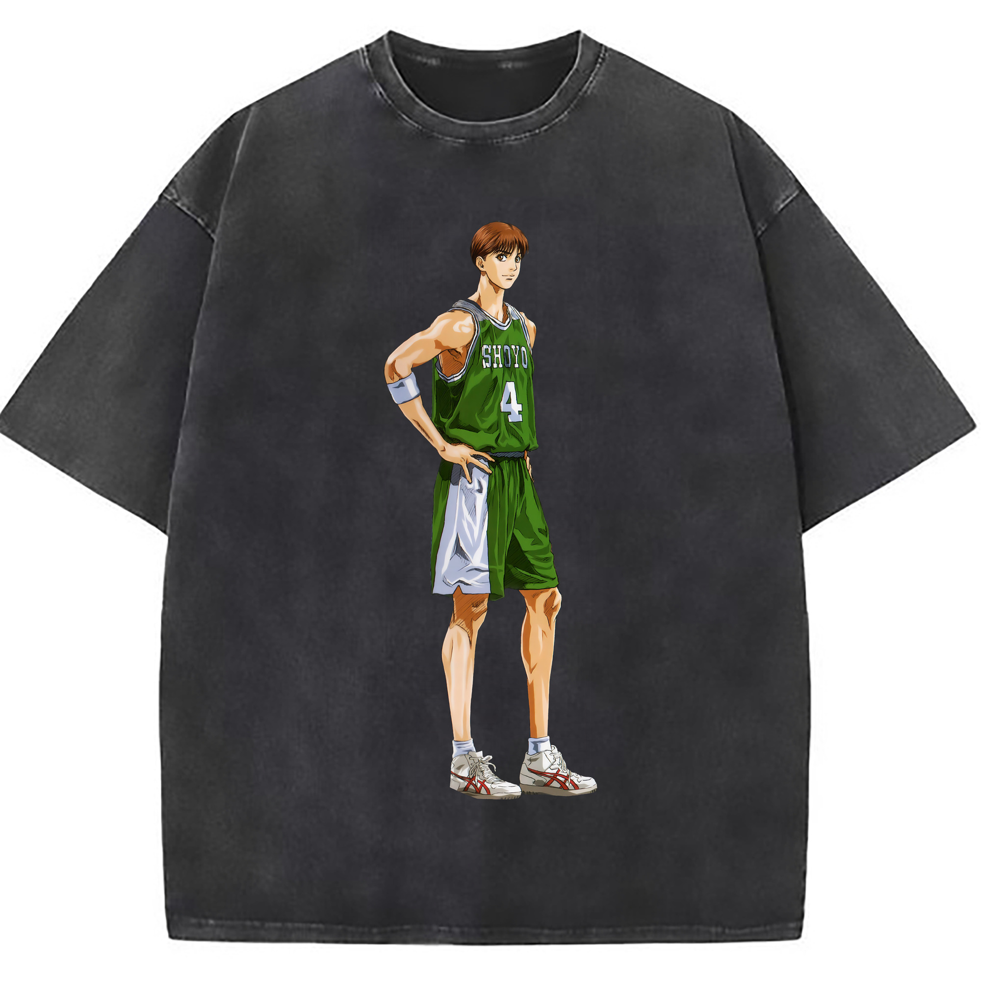 （画像用） SLAM DUNK／スラムダンク 綿100% ヴィンテージ風 半袖Tシャツ（フロントプリント）