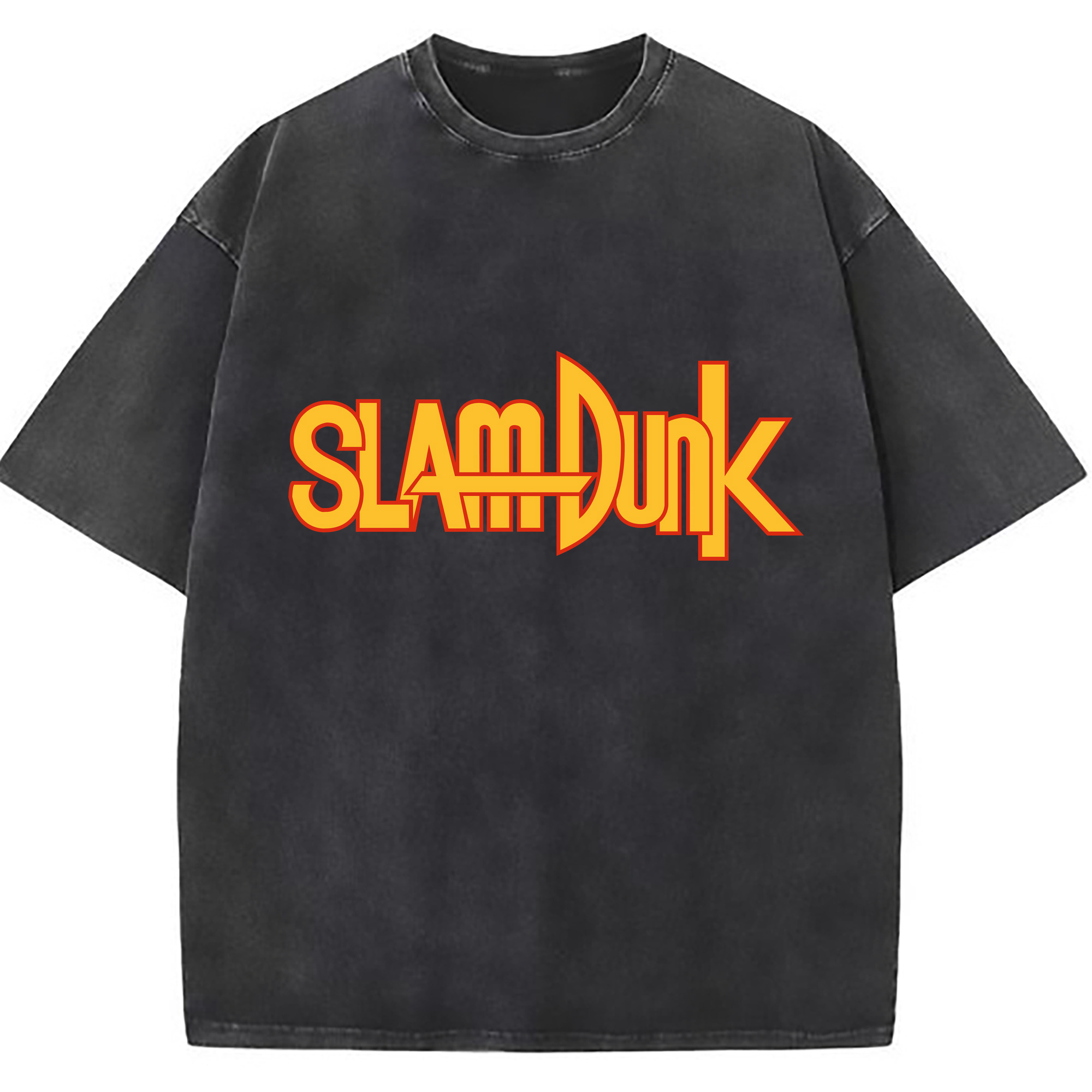 （画像用） SLAM DUNK／スラムダンク 綿100% ヴィンテージ風 半袖Tシャツ（フロントプリント）
