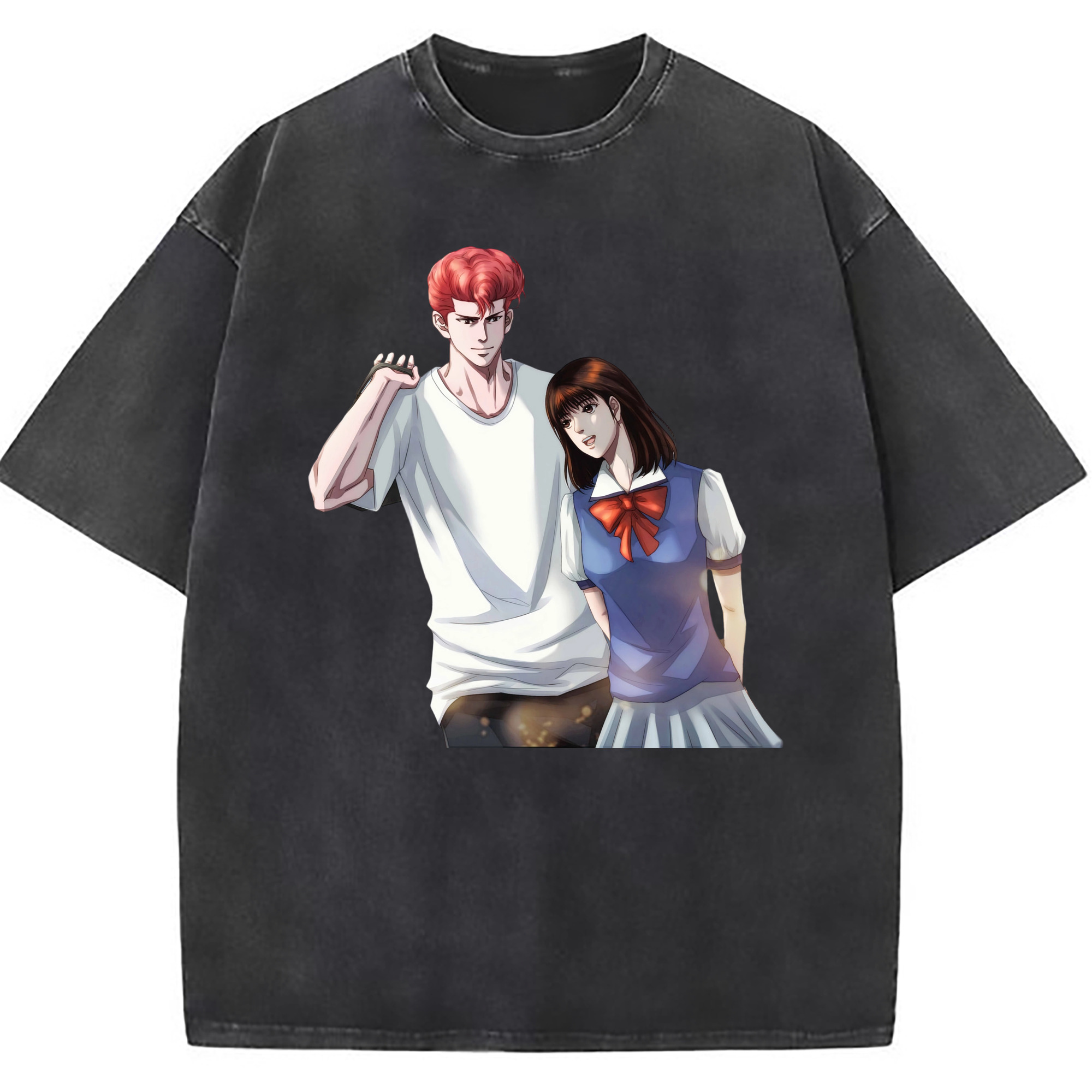 （画像用） SLAM DUNK／スラムダンク 綿100% ヴィンテージ風 半袖Tシャツ（フロントプリント）