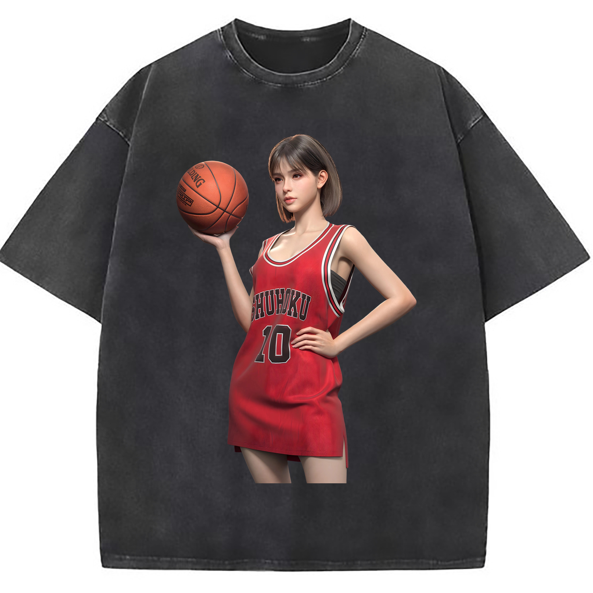 （画像用） SLAM DUNK／スラムダンク 綿100% ヴィンテージ風 半袖Tシャツ（フロントプリント）