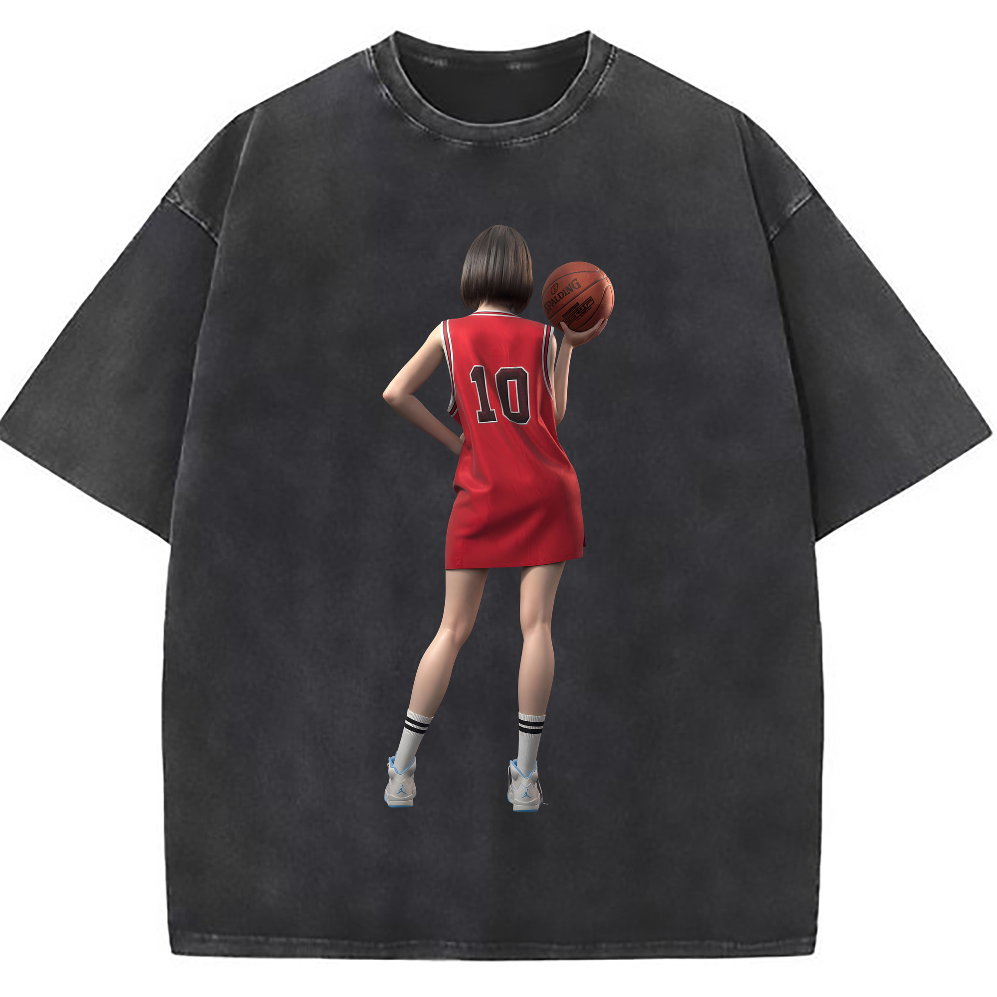 （画像用） SLAM DUNK／スラムダンク 綿100% ヴィンテージ風 半袖Tシャツ（フロントプリント）