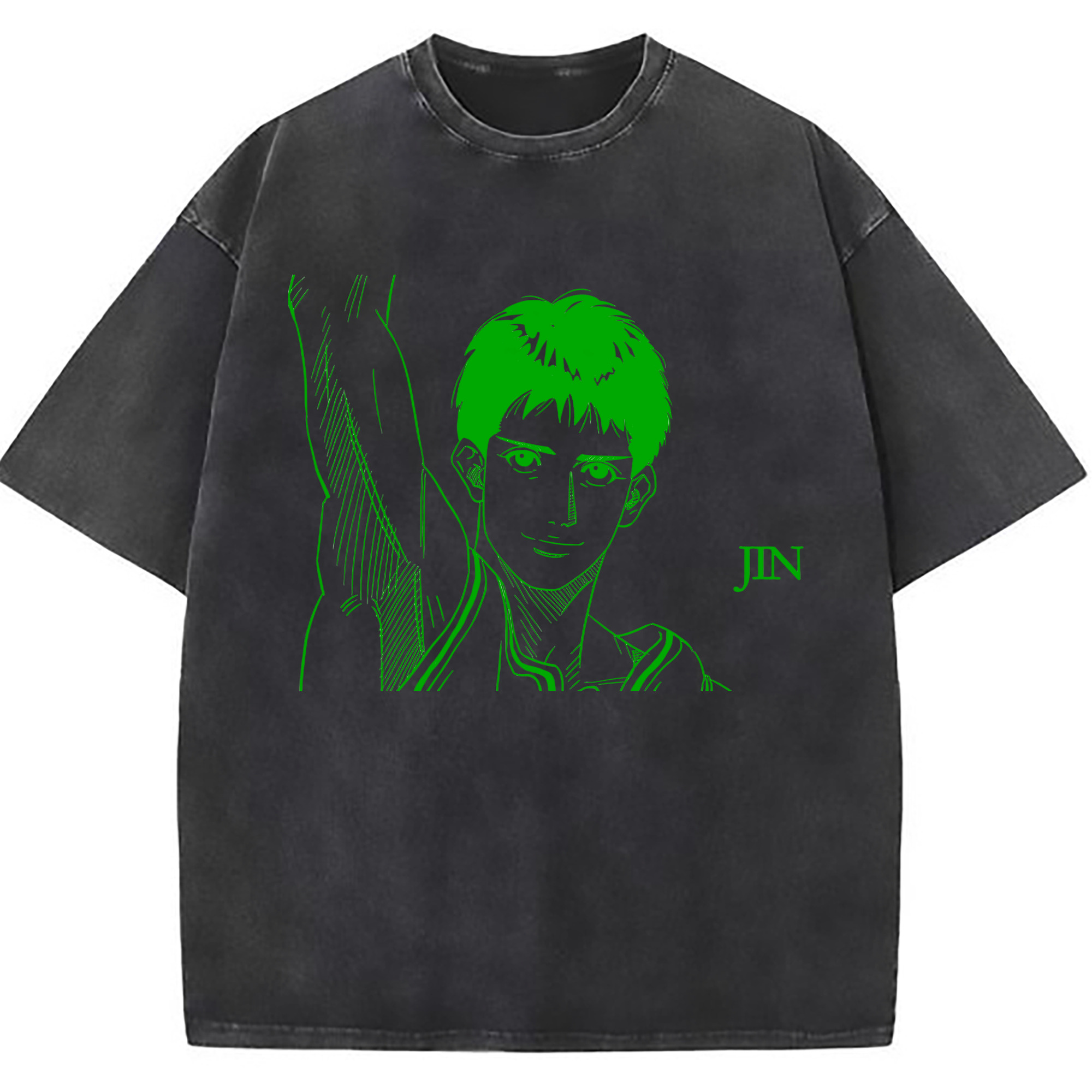 （画像用） SLAM DUNK／スラムダンク 綿100% ヴィンテージ風 半袖Tシャツ（フロントプリント）