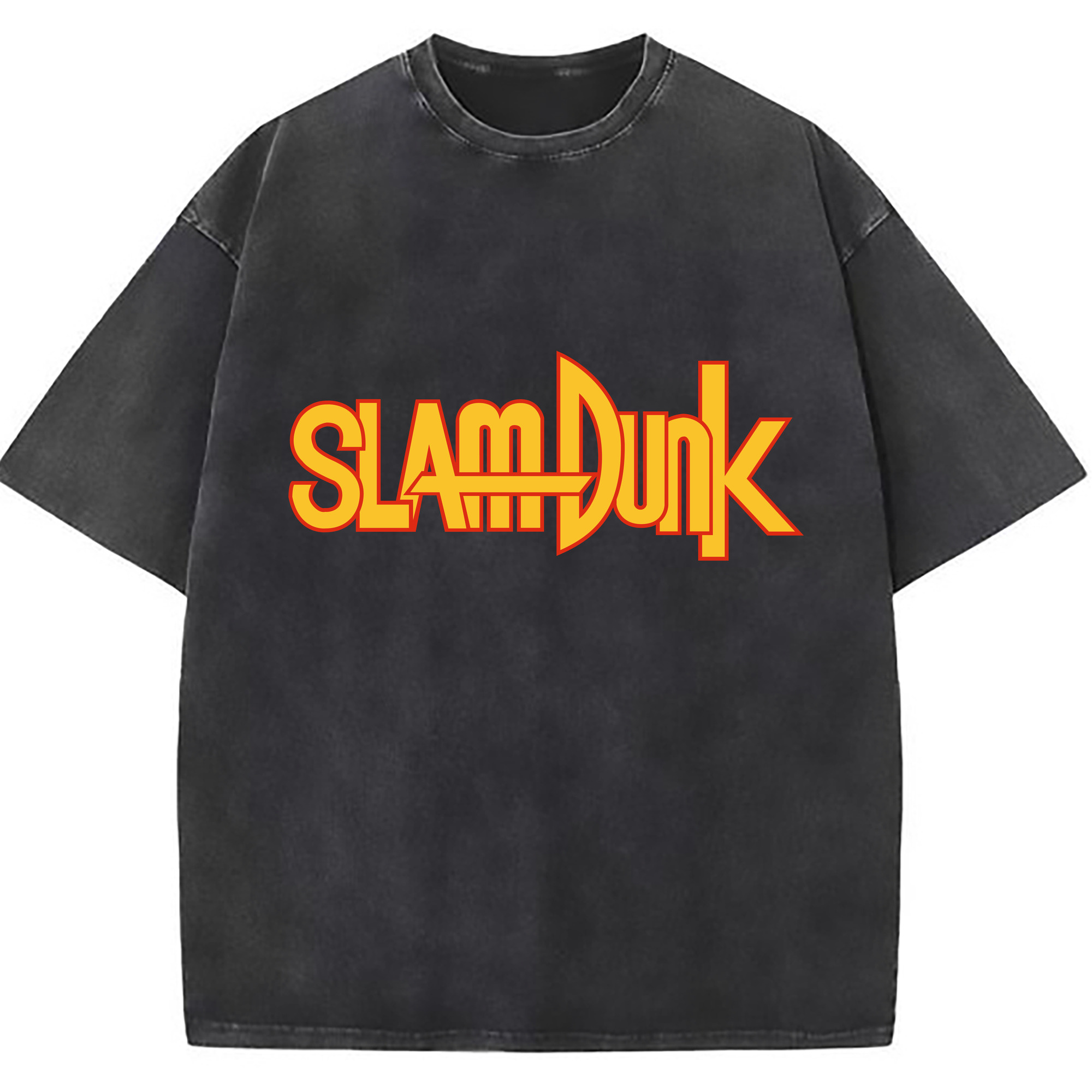 （画像用） SLAM DUNK／スラムダンク 綿100% ヴィンテージ風 半袖Tシャツ（フロントプリント）