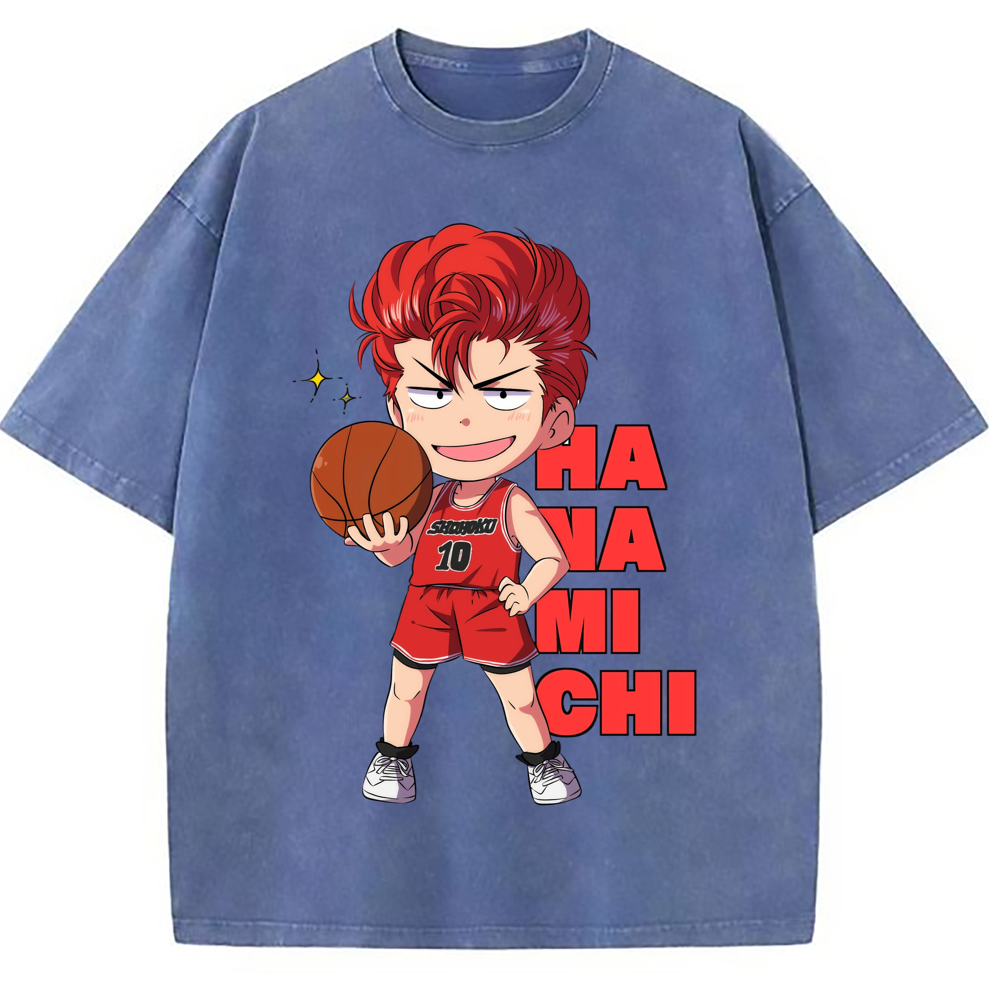 （画像用） SLAM DUNK／スラムダンク 綿100% ヴィンテージ風 半袖Tシャツ（フロントプリント）