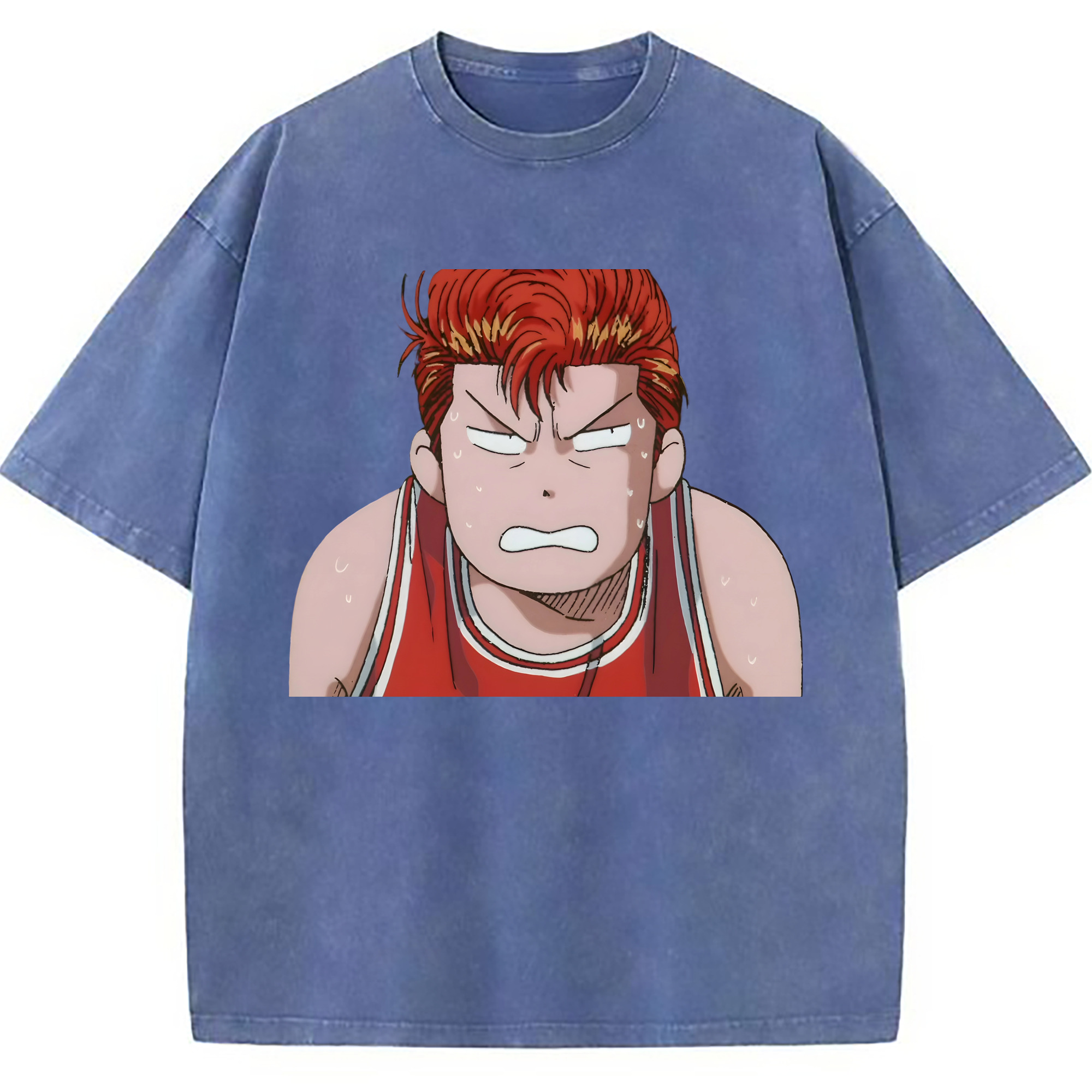 （画像用） SLAM DUNK／スラムダンク 綿100% ヴィンテージ風 半袖Tシャツ（フロントプリント）