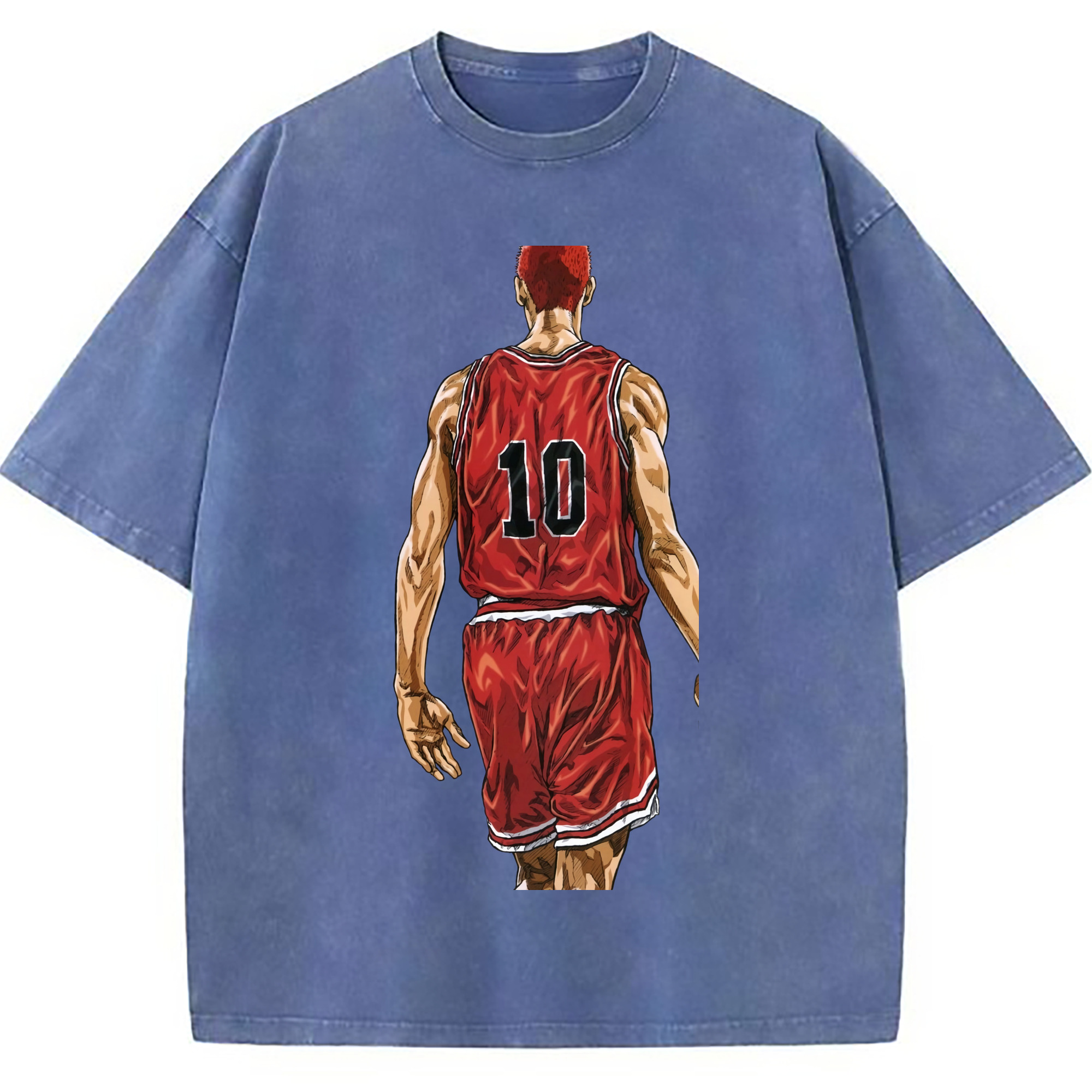 （画像用） SLAM DUNK／スラムダンク 綿100% ヴィンテージ風 半袖Tシャツ（フロントプリント）