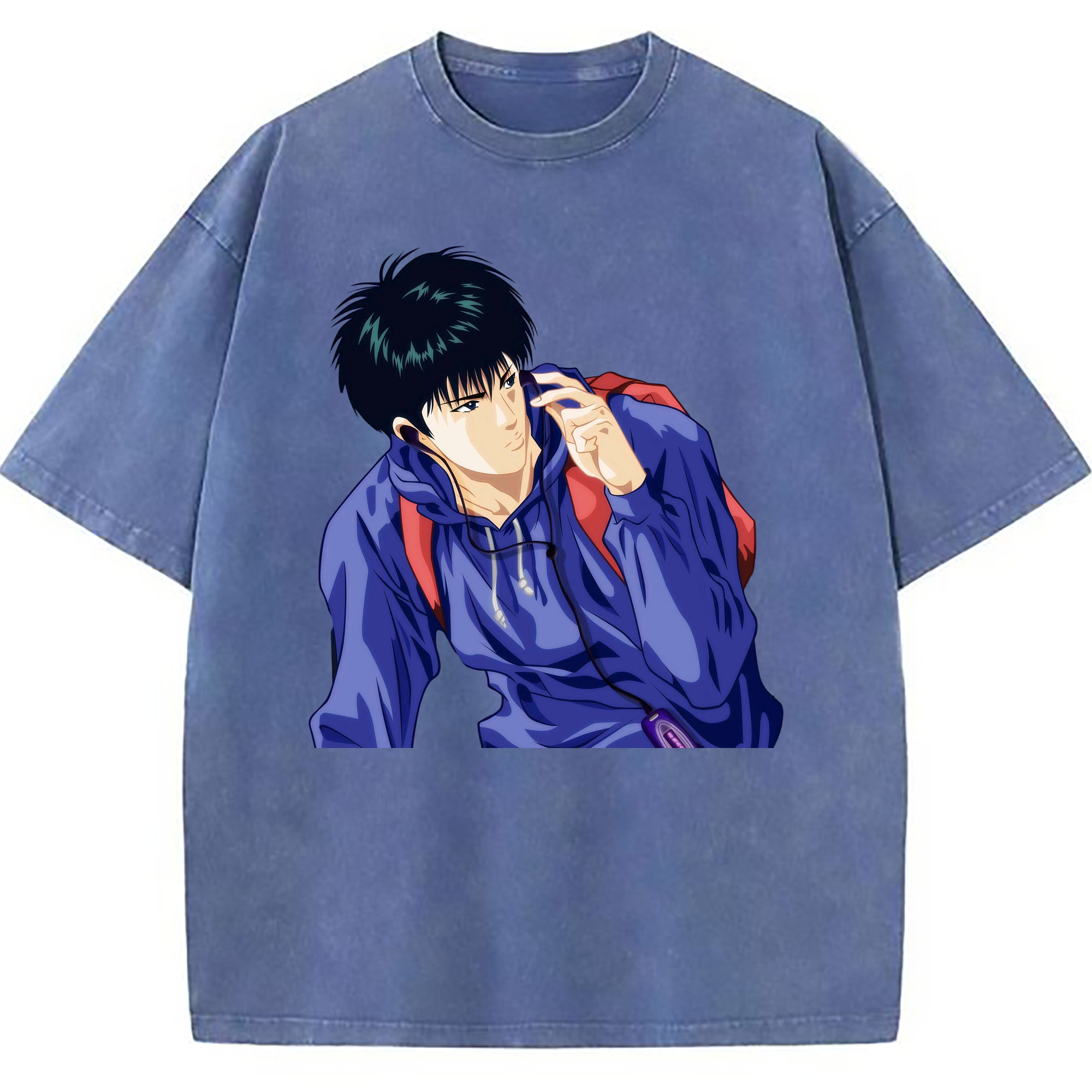 （画像用） SLAM DUNK／スラムダンク 綿100% ヴィンテージ風 半袖Tシャツ（フロントプリント）