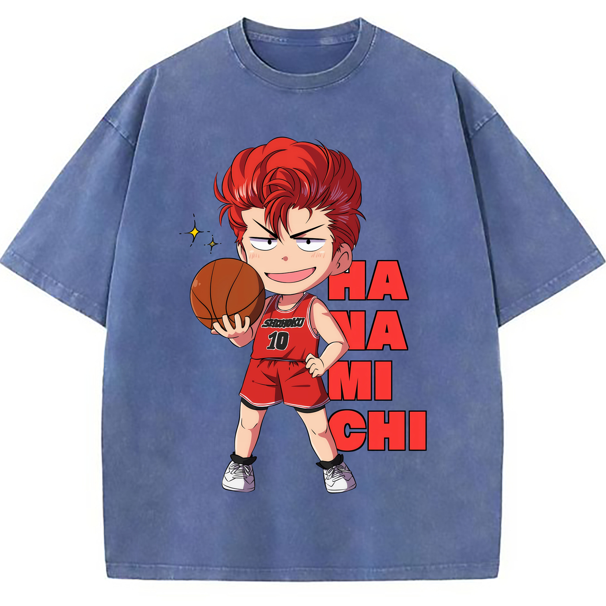 （画像用） SLAM DUNK／スラムダンク 綿100% ヴィンテージ風 半袖Tシャツ（フロントプリント）