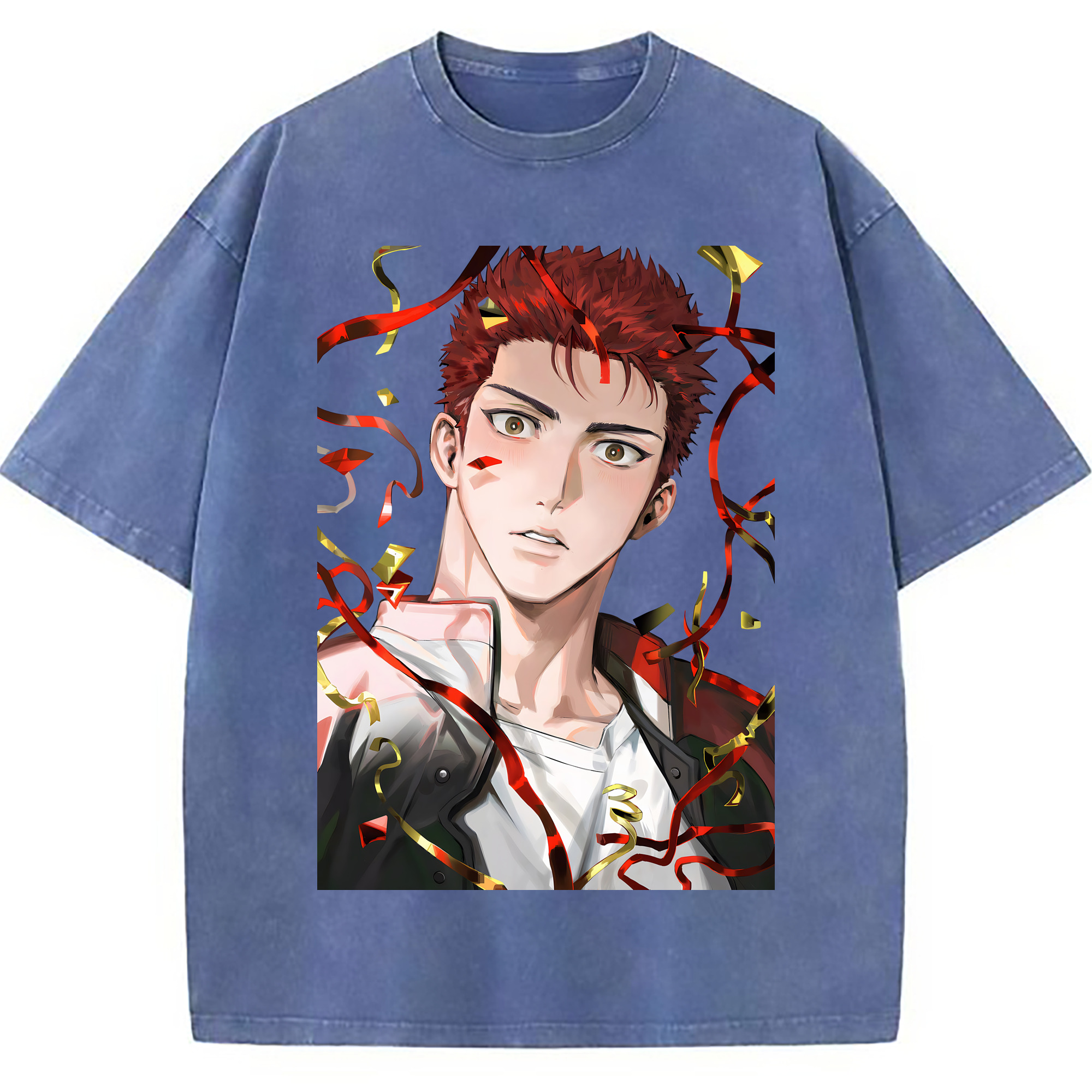 （画像用） SLAM DUNK／スラムダンク 綿100% ヴィンテージ風 半袖Tシャツ（フロントプリント）