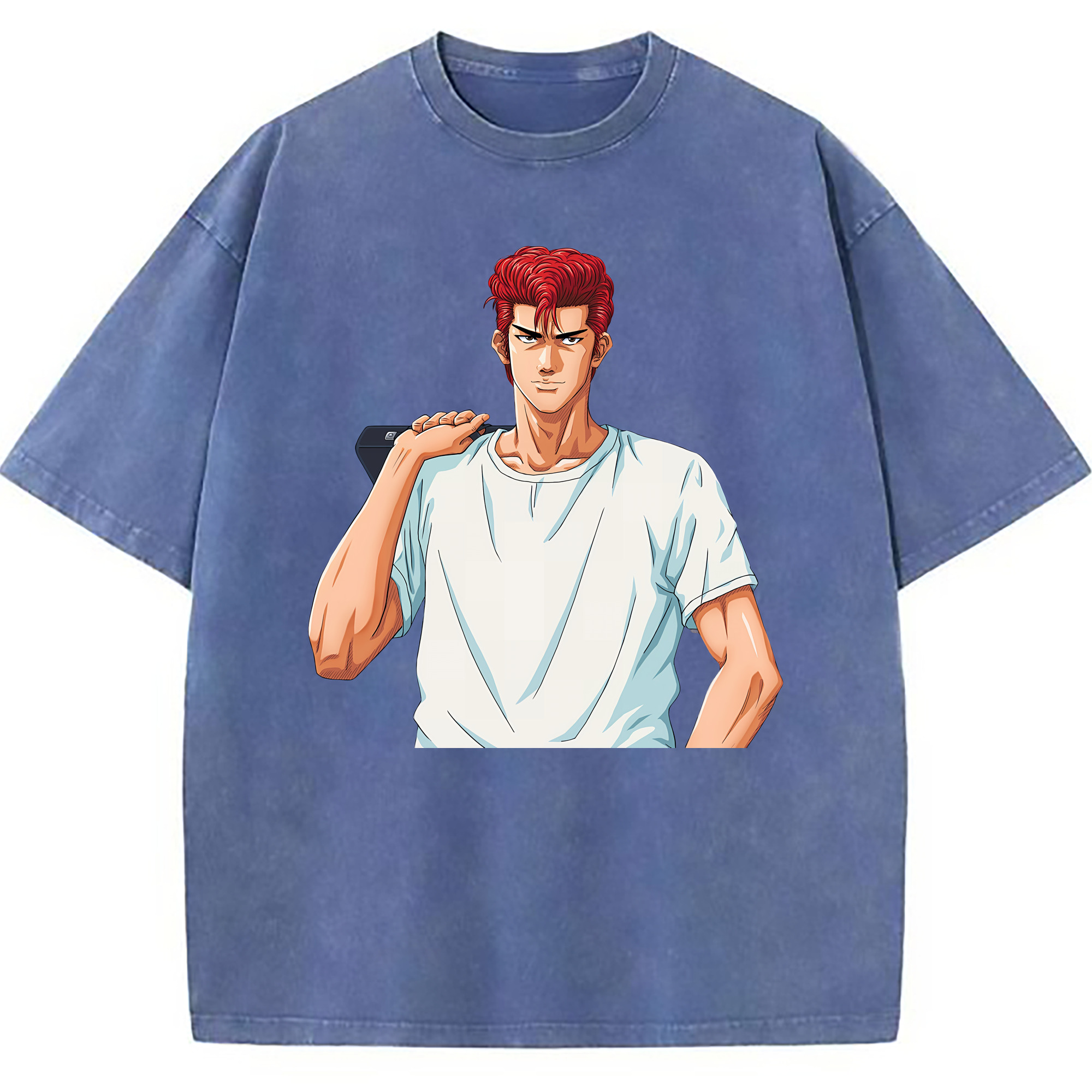 （画像用） SLAM DUNK／スラムダンク 綿100% ヴィンテージ風 半袖Tシャツ（フロントプリント）