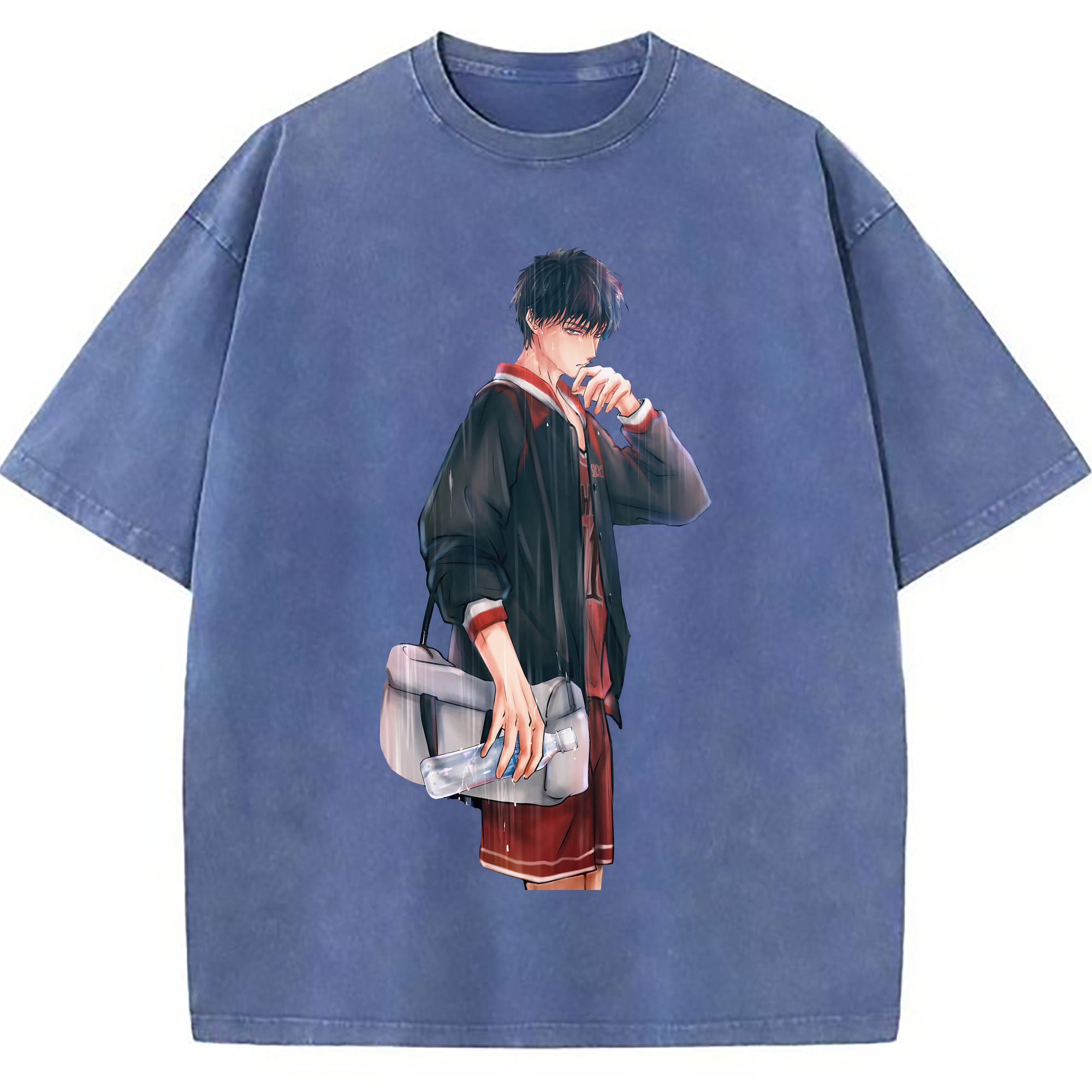 （画像用） SLAM DUNK／スラムダンク 綿100% ヴィンテージ風 半袖Tシャツ（フロントプリント）