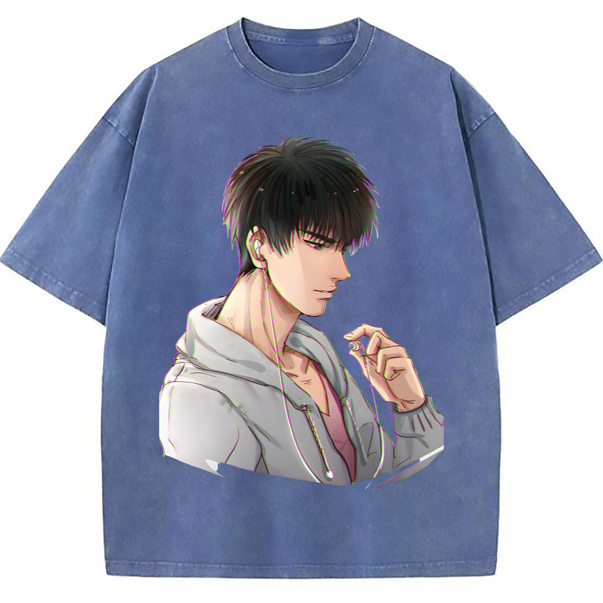 （画像用） SLAM DUNK／スラムダンク 綿100% ヴィンテージ風 半袖Tシャツ（フロントプリント）