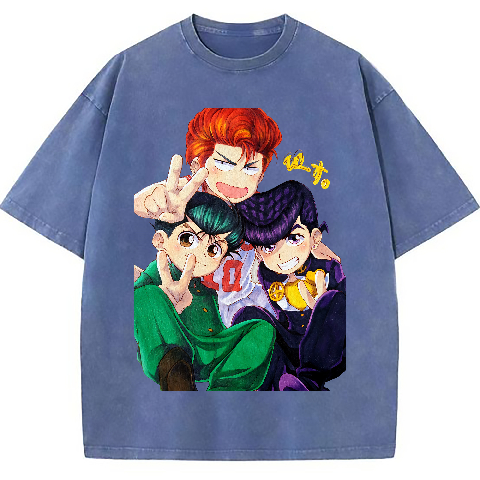 （画像用） SLAM DUNK／スラムダンク 綿100% ヴィンテージ風 半袖Tシャツ（フロントプリント）