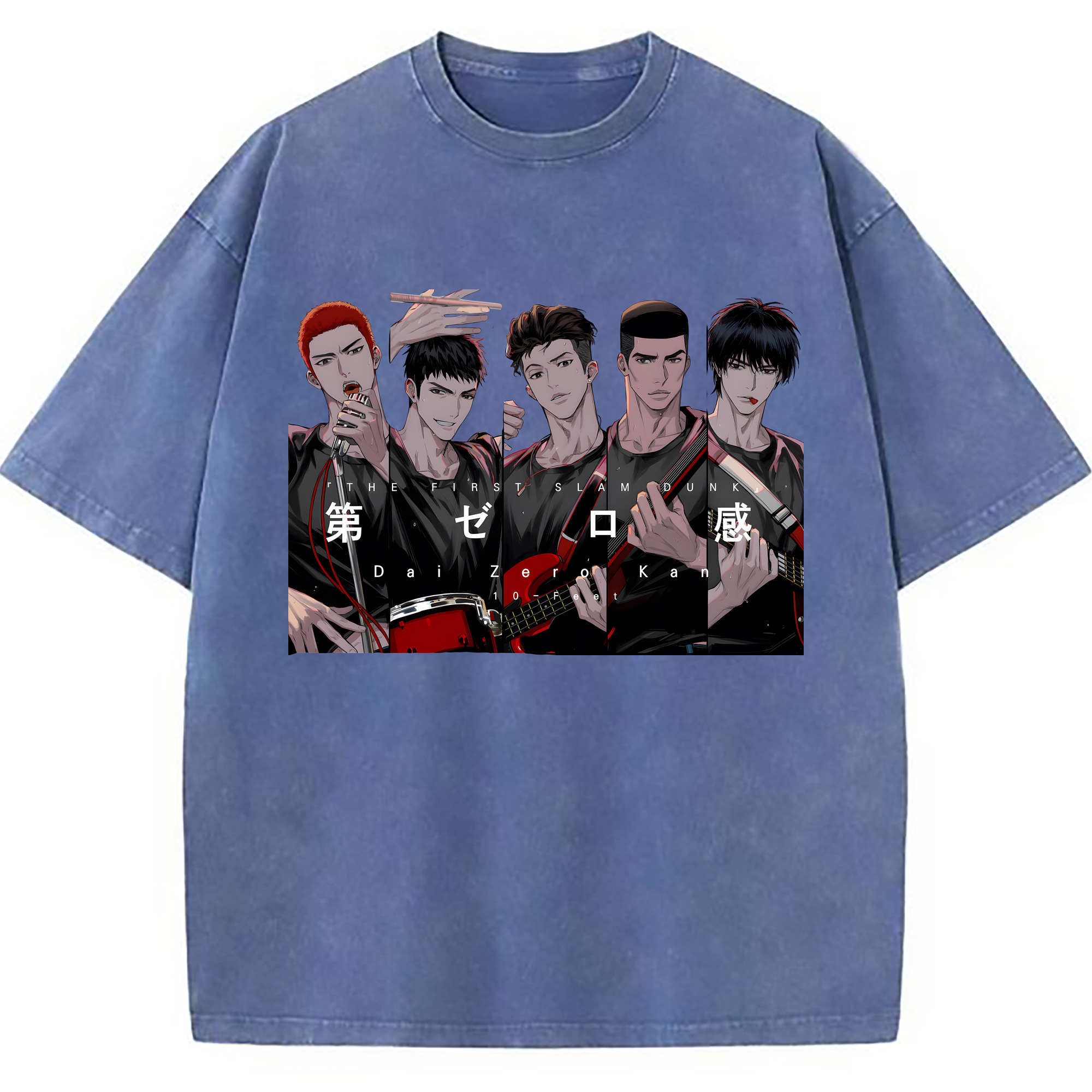 （画像用） SLAM DUNK／スラムダンク 綿100% ヴィンテージ風 半袖Tシャツ（フロントプリント）
