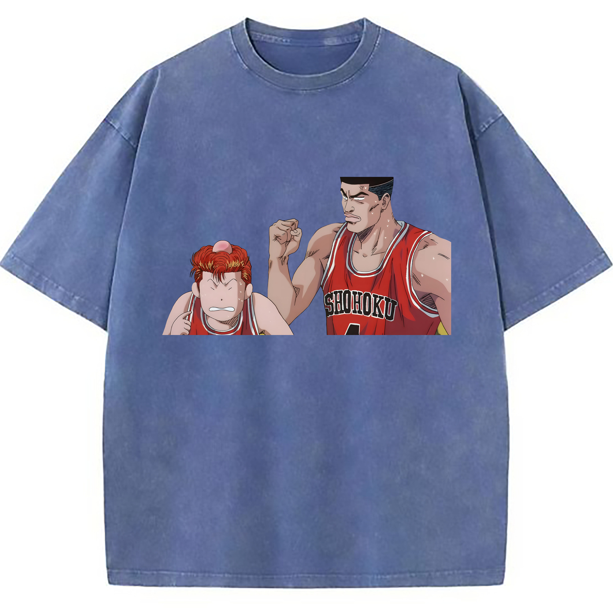 （画像用） SLAM DUNK／スラムダンク 綿100% ヴィンテージ風 半袖Tシャツ（フロントプリント）