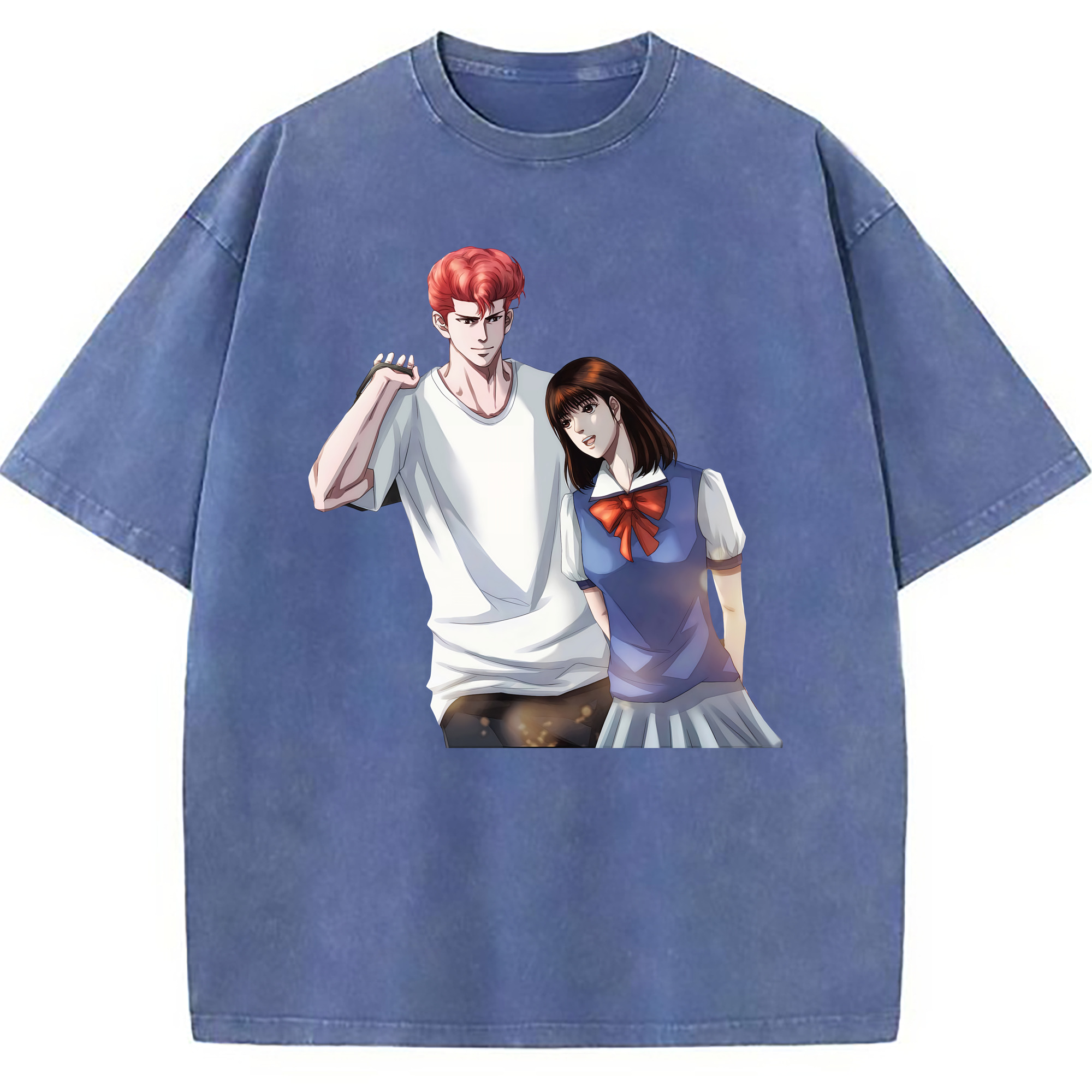 （画像用） SLAM DUNK／スラムダンク 綿100% ヴィンテージ風 半袖Tシャツ（フロントプリント）