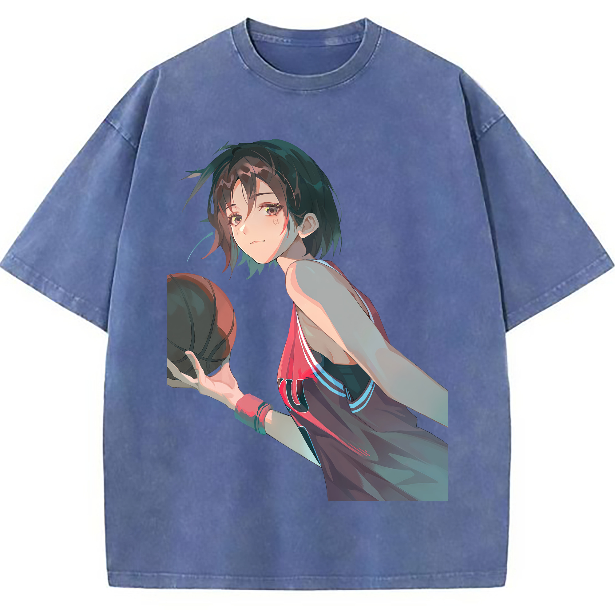 （画像用） SLAM DUNK／スラムダンク 綿100% ヴィンテージ風 半袖Tシャツ（フロントプリント）