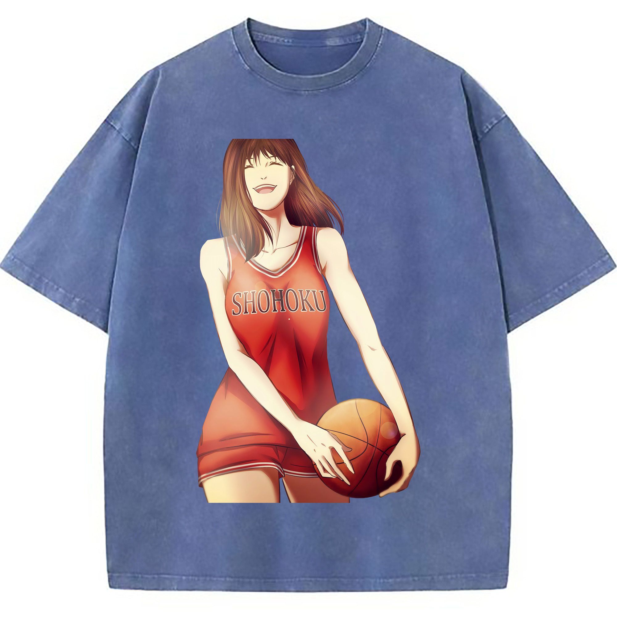（画像用） SLAM DUNK／スラムダンク 綿100% ヴィンテージ風 半袖Tシャツ（フロントプリント）