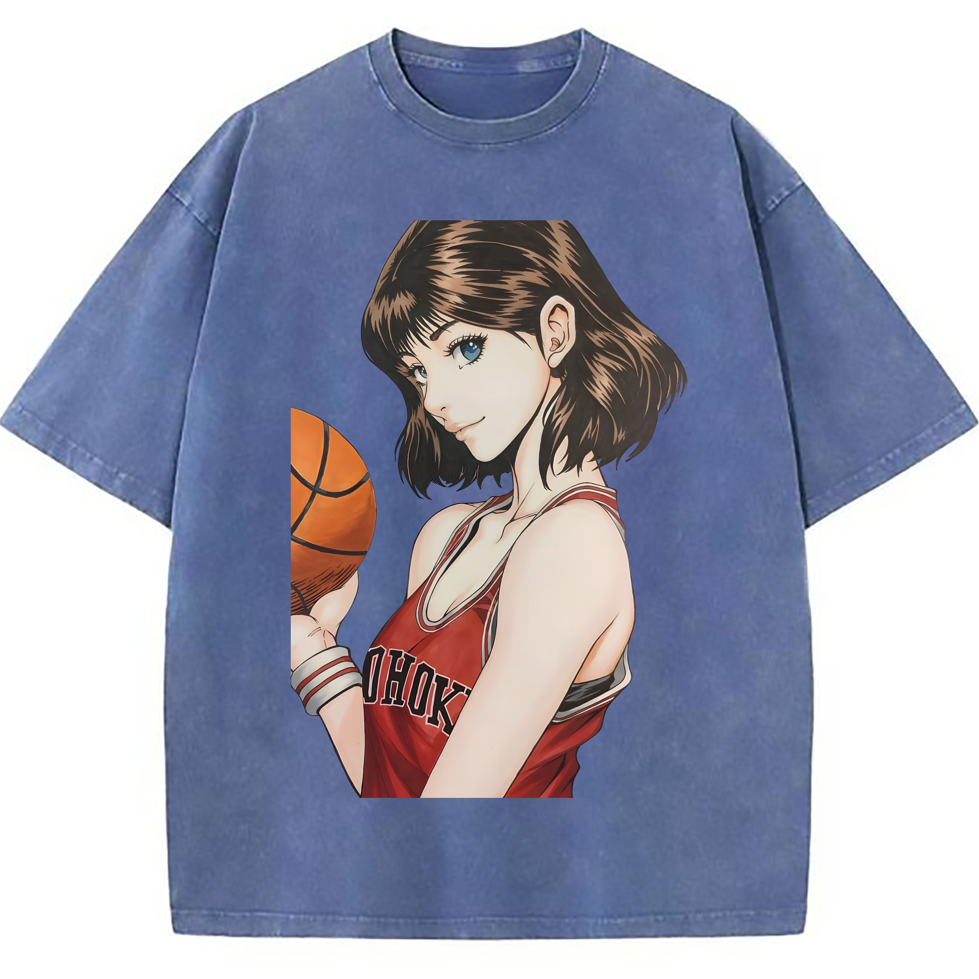 （画像用） SLAM DUNK／スラムダンク 綿100% ヴィンテージ風 半袖Tシャツ（フロントプリント）