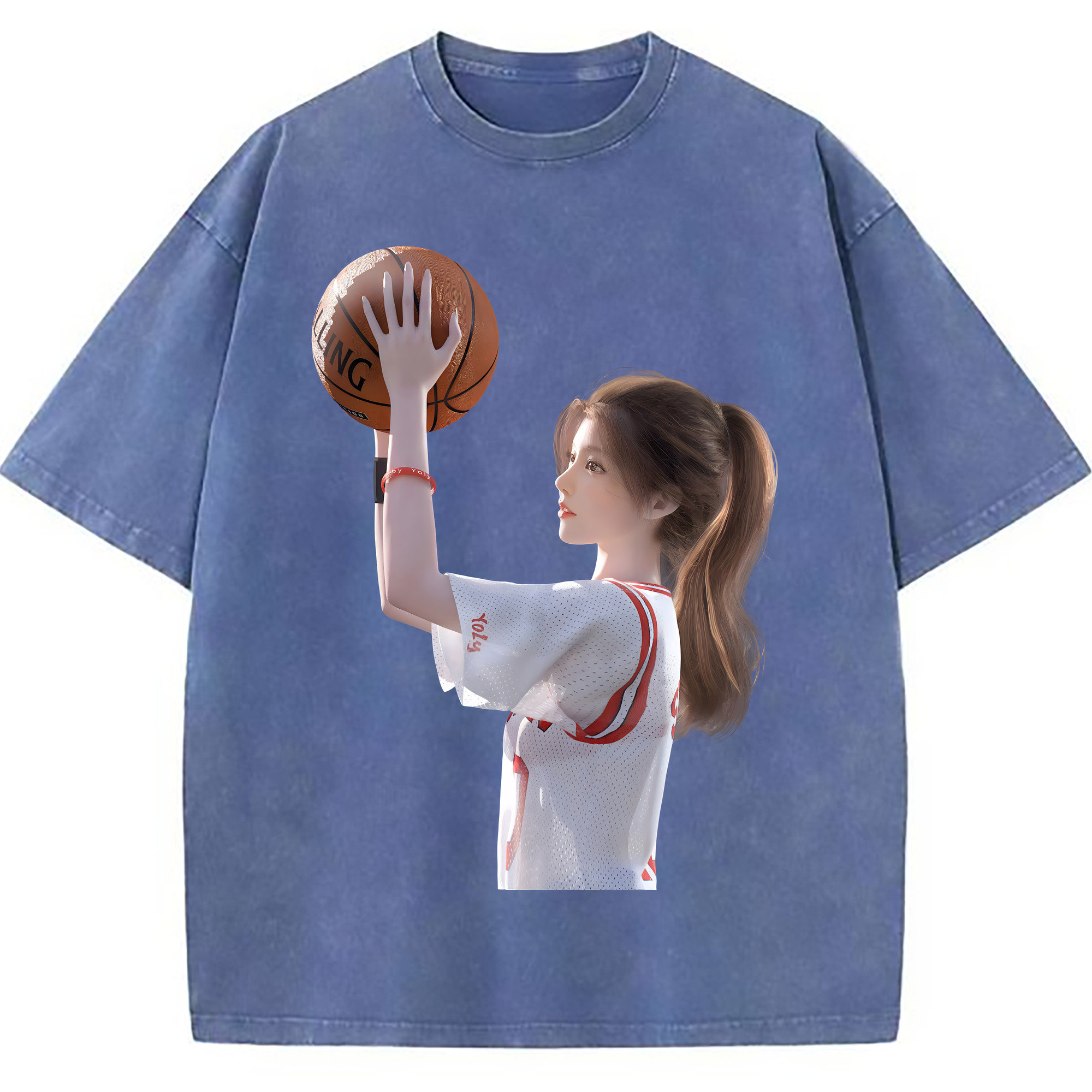 （画像用） SLAM DUNK／スラムダンク 綿100% ヴィンテージ風 半袖Tシャツ（フロントプリント）