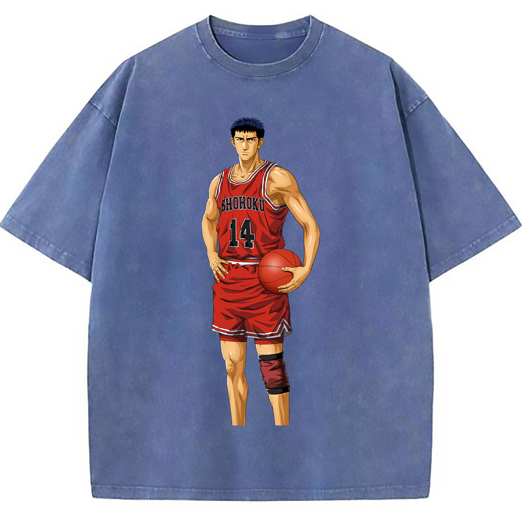 （画像用） SLAM DUNK／スラムダンク 綿100% ヴィンテージ風 半袖Tシャツ（フロントプリント）