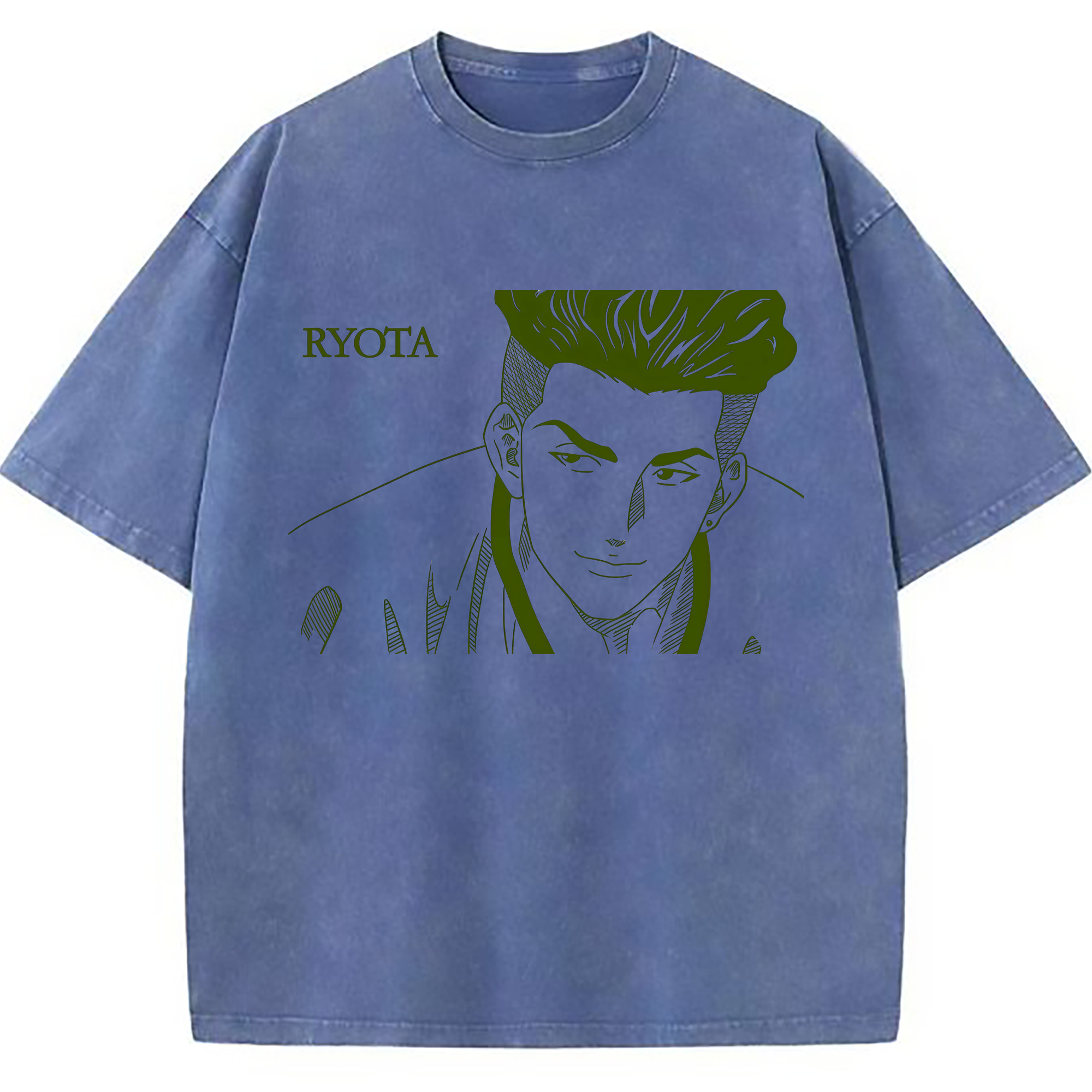 （画像用） SLAM DUNK／スラムダンク 綿100% ヴィンテージ風 半袖Tシャツ（フロントプリント）
