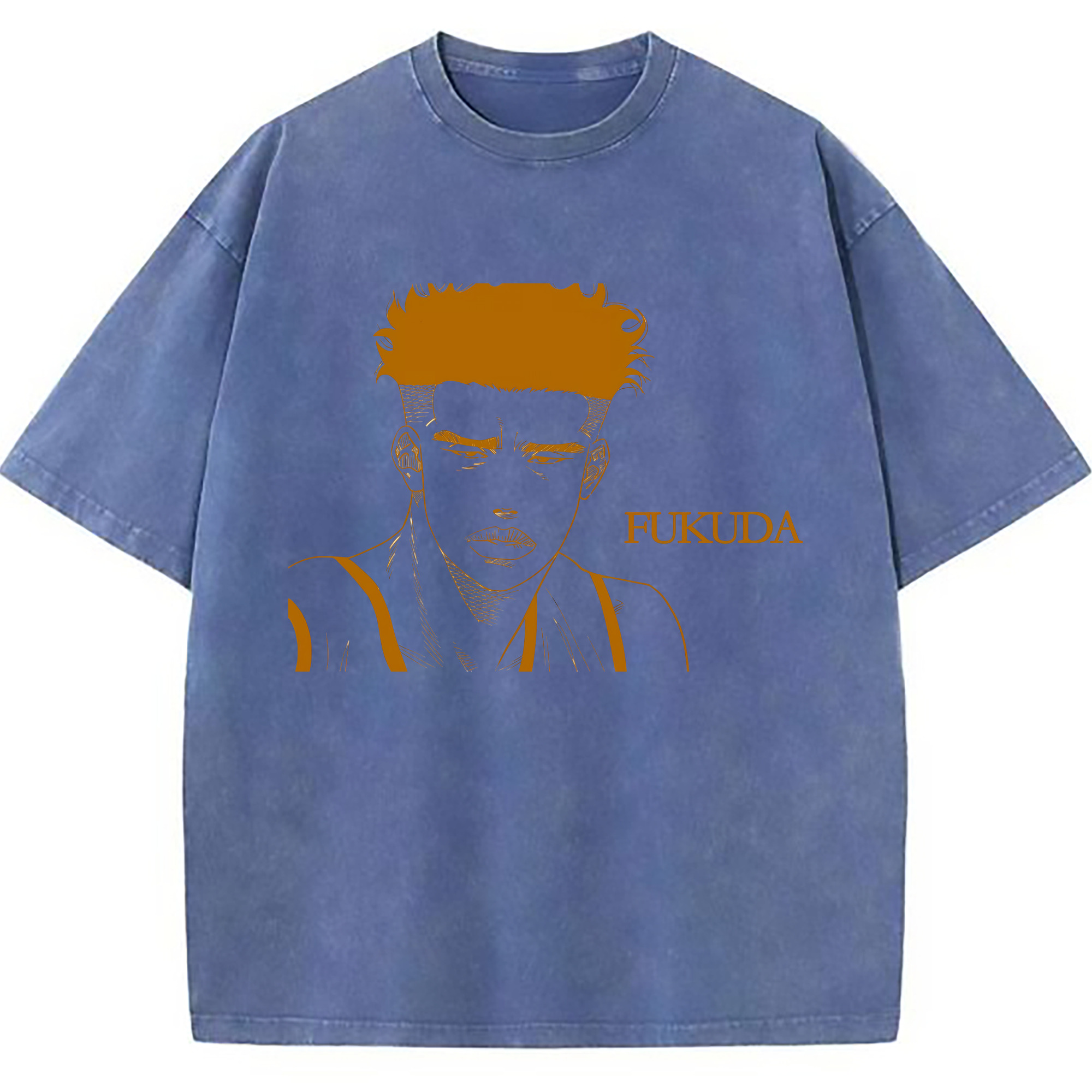 （画像用） SLAM DUNK／スラムダンク 綿100% ヴィンテージ風 半袖Tシャツ（フロントプリント）