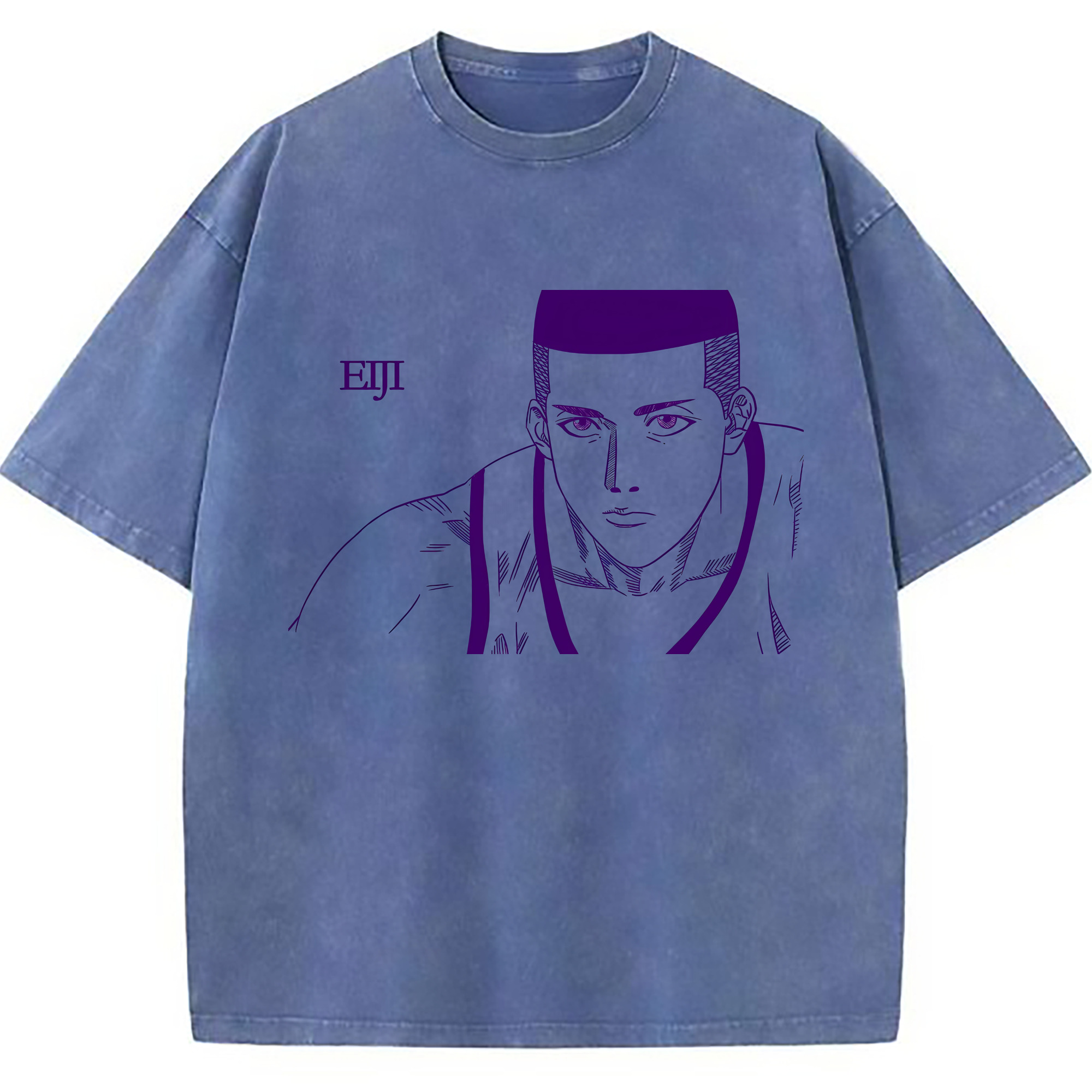 （画像用） SLAM DUNK／スラムダンク 綿100% ヴィンテージ風 半袖Tシャツ（フロントプリント）