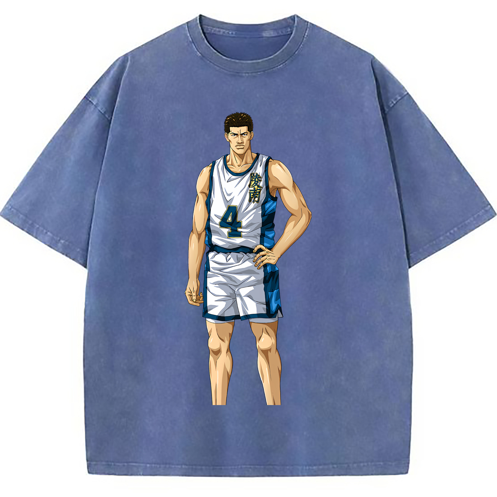 （画像用） SLAM DUNK／スラムダンク 綿100% ヴィンテージ風 半袖Tシャツ（フロントプリント）