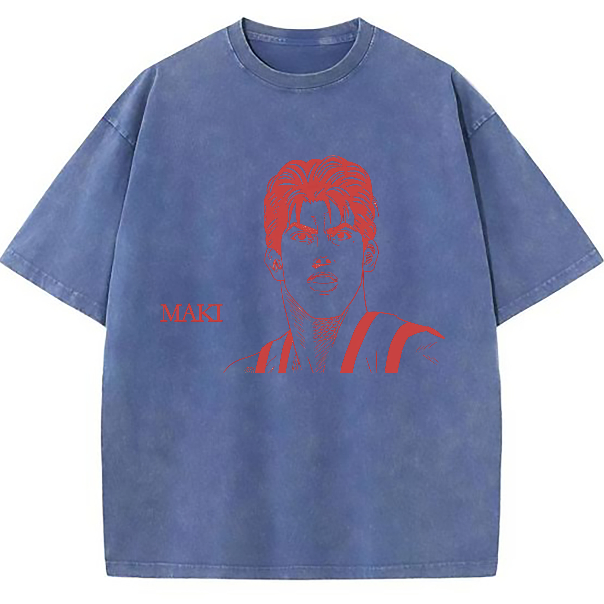 （画像用） SLAM DUNK／スラムダンク 綿100% ヴィンテージ風 半袖Tシャツ（フロントプリント）