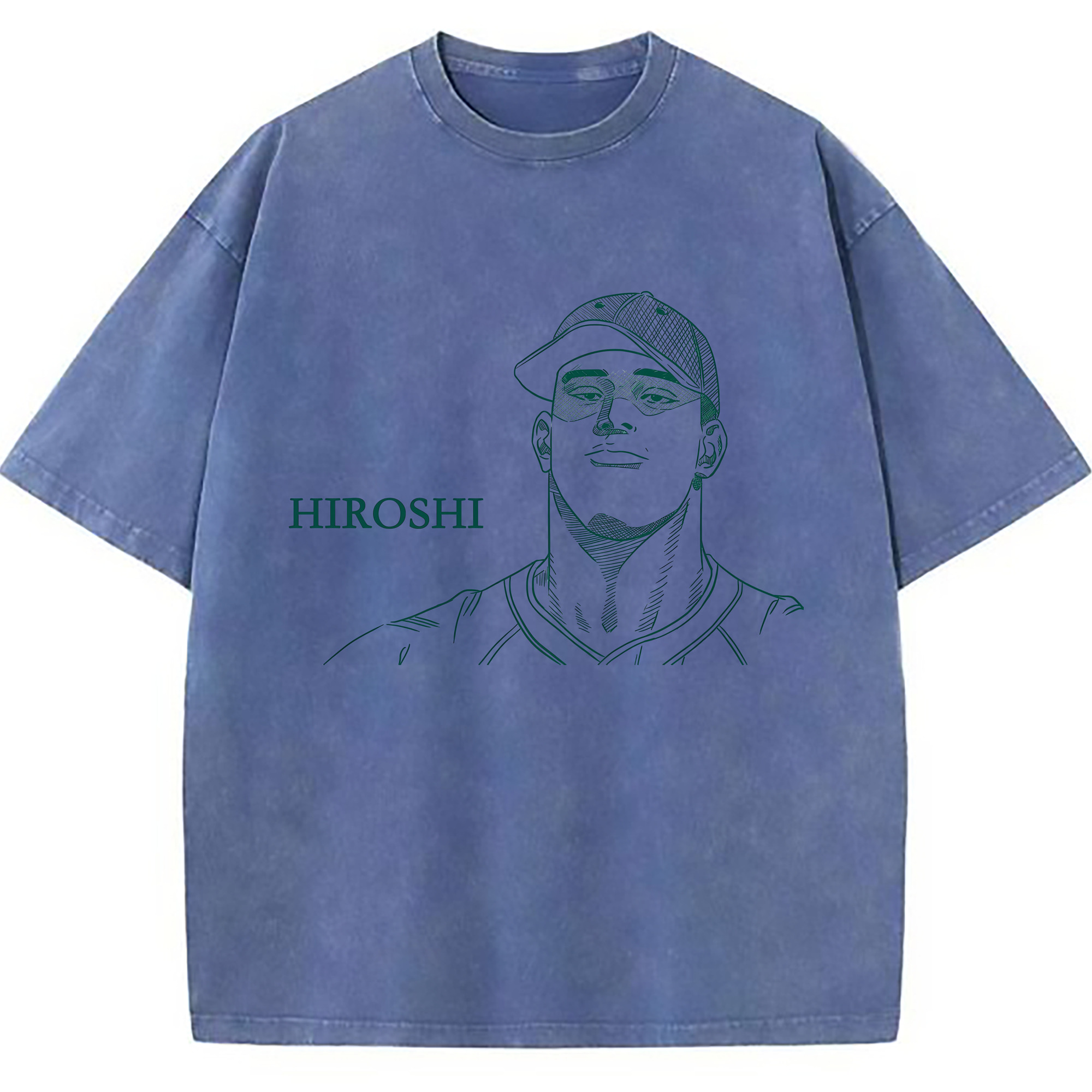 （画像用） SLAM DUNK／スラムダンク 綿100% ヴィンテージ風 半袖Tシャツ（フロントプリント）