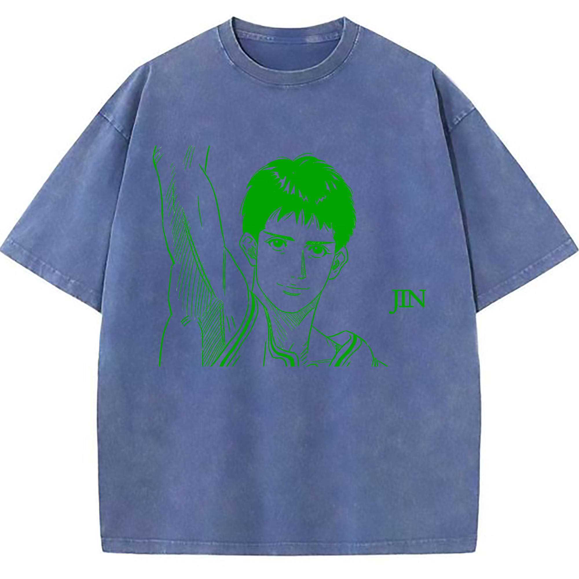 （画像用） SLAM DUNK／スラムダンク 綿100% ヴィンテージ風 半袖Tシャツ（フロントプリント）