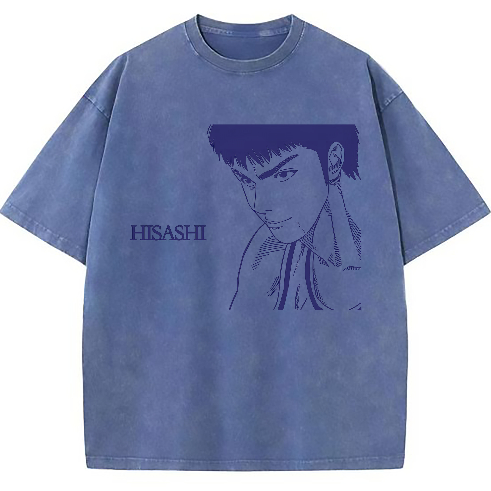 （画像用） SLAM DUNK／スラムダンク 綿100% ヴィンテージ風 半袖Tシャツ（フロントプリント）